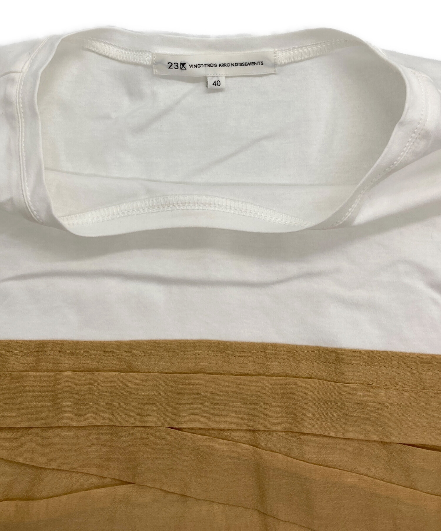 中古・古着通販】23区 (ニジュウサンク) オーガンジービスチェコンビ