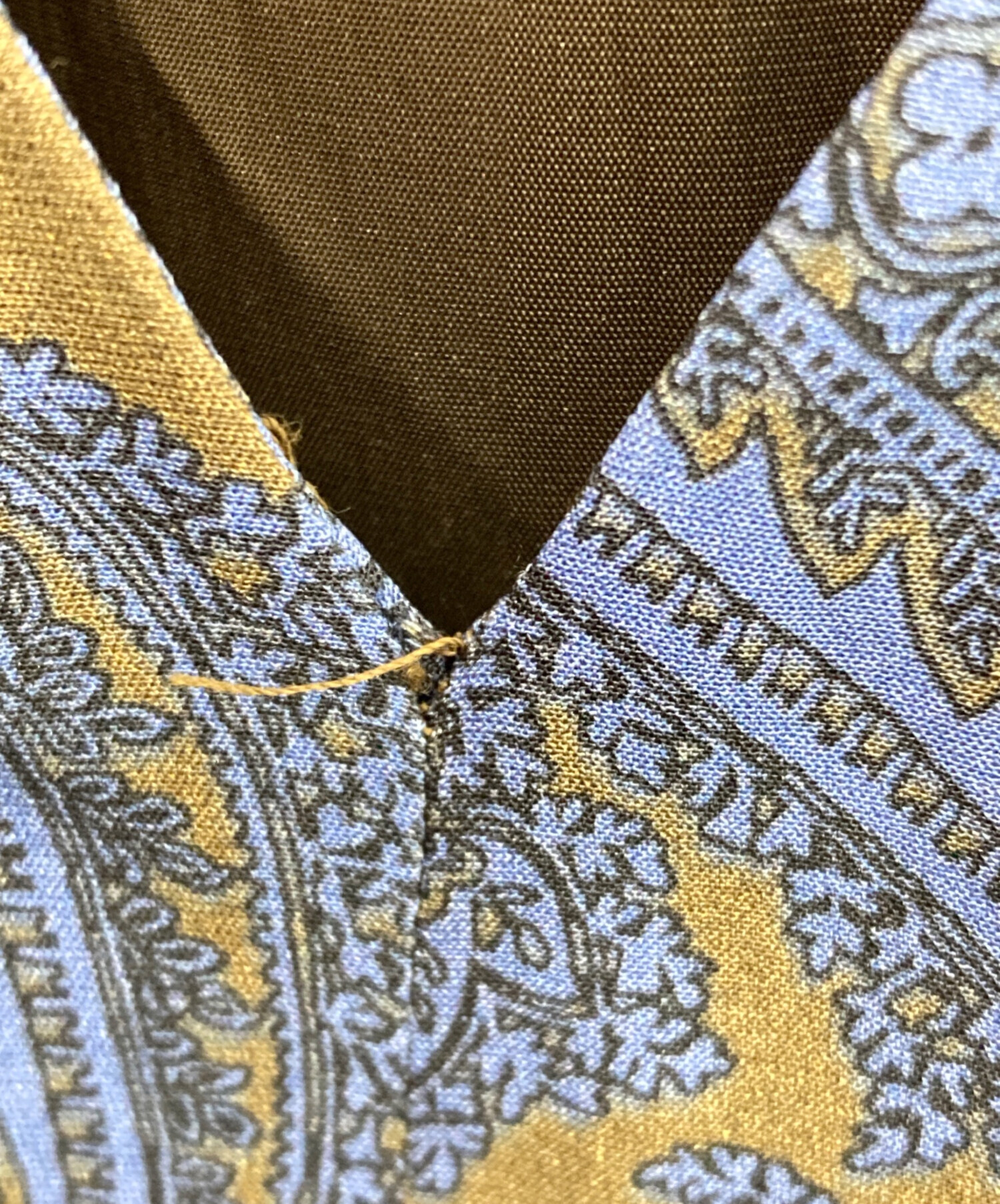 中古・古着通販】ETRO (エトロ) ペイズリー柄シルクドレス ブラウン