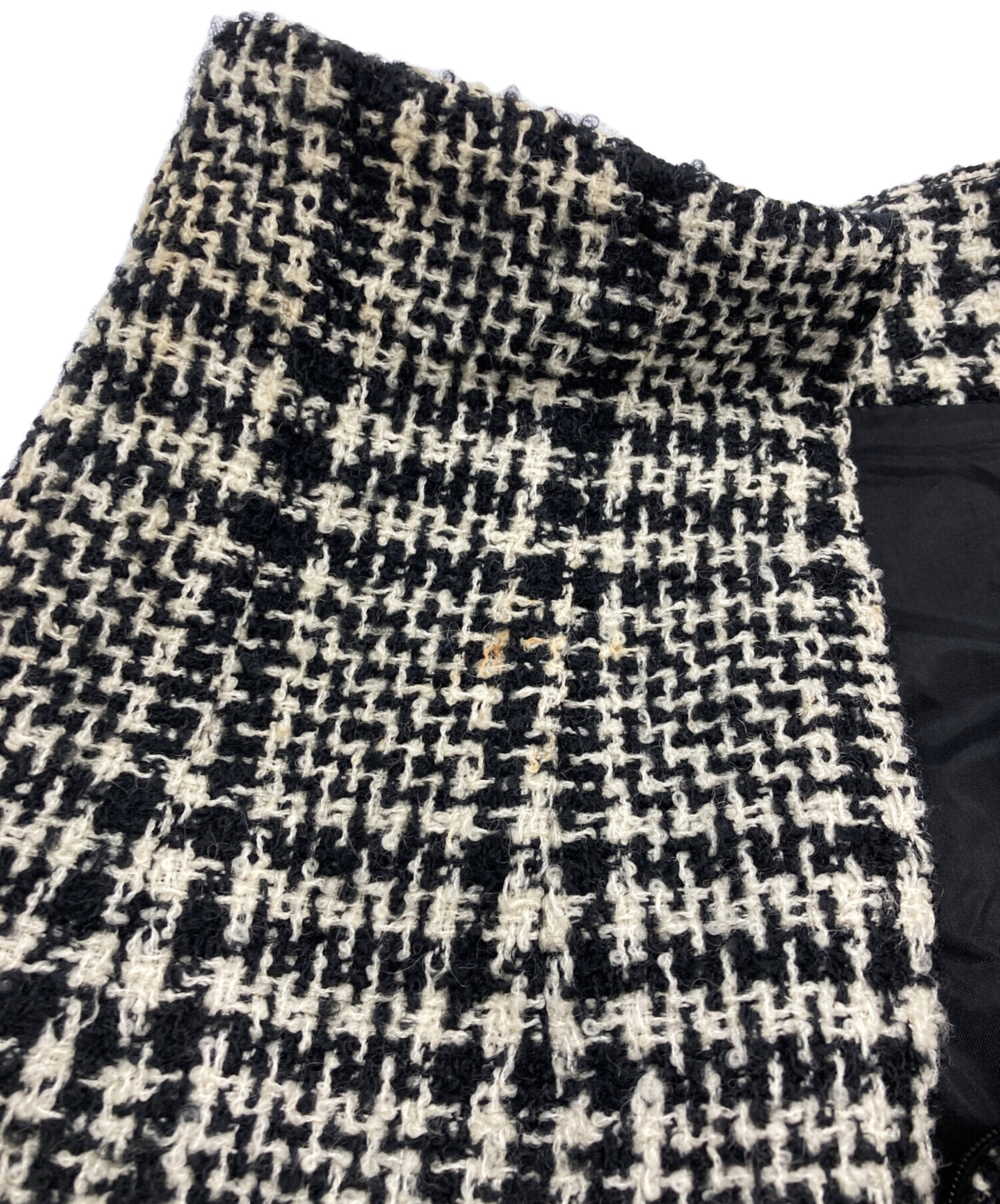 中古・古着通販】CELINE (セリーヌ) [OLD]ツイードスカート ホワイト