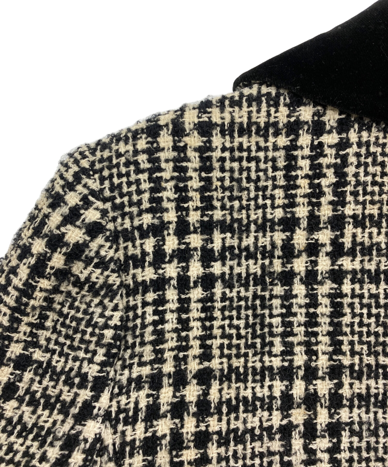 中古・古着通販】CELINE (セリーヌ) [OLD]金ボタン ツイード×ベロア