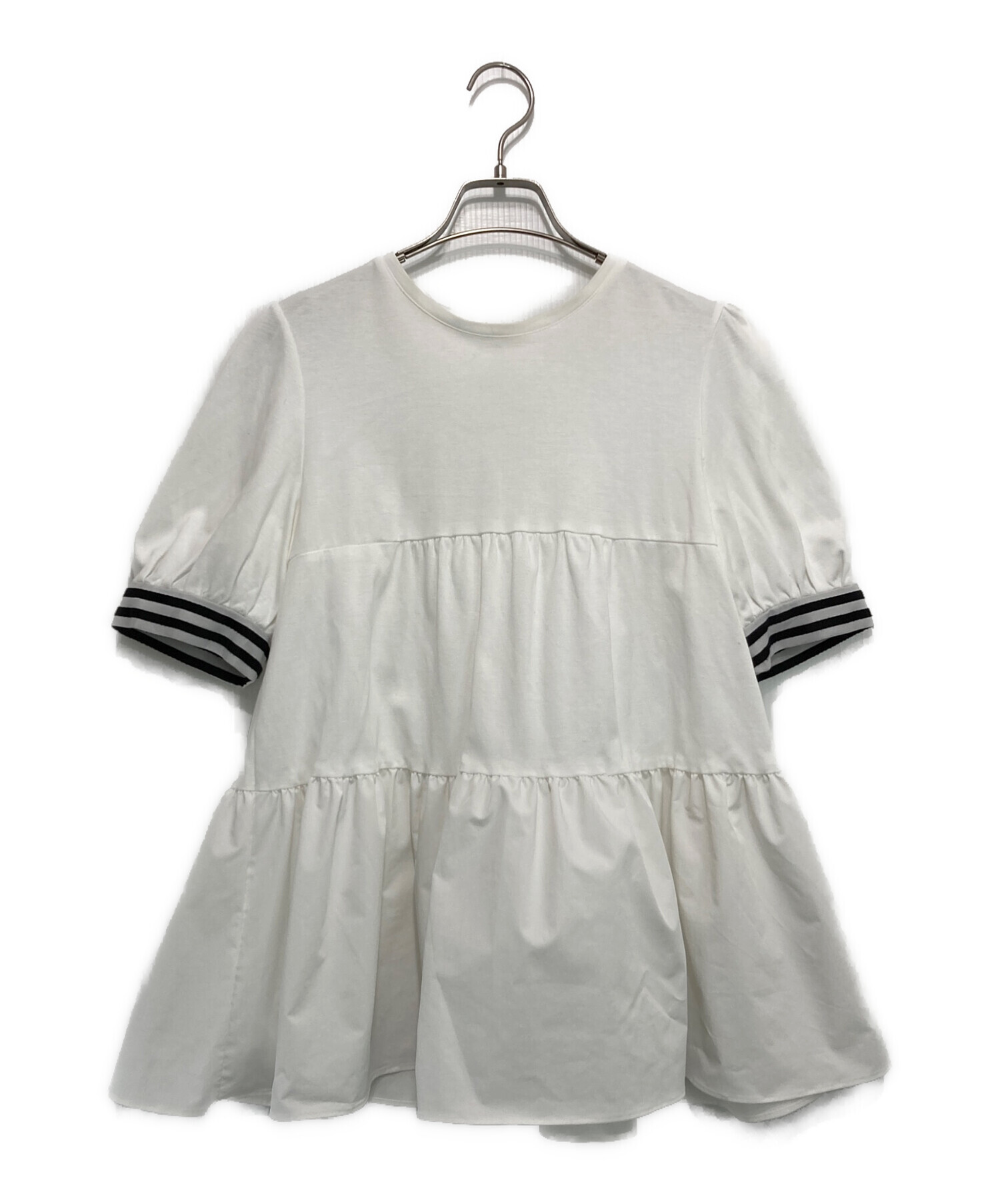 中古・古着通販】DANSKIN (ダンスキン) BORDERS at BALCONY TIERED TOP