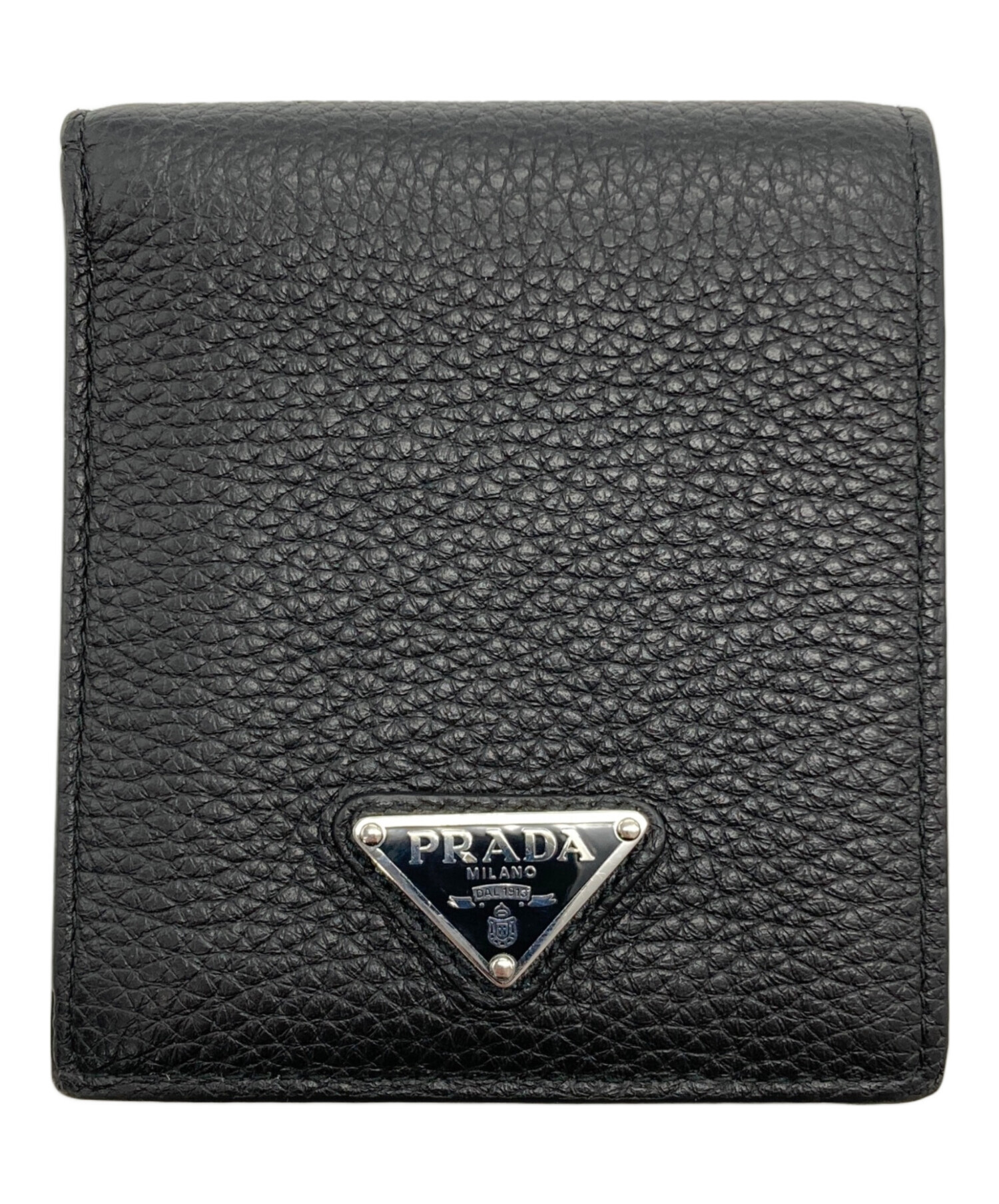 中古・古着通販】PRADA (プラダ) コインパース付きレザーウォレット 