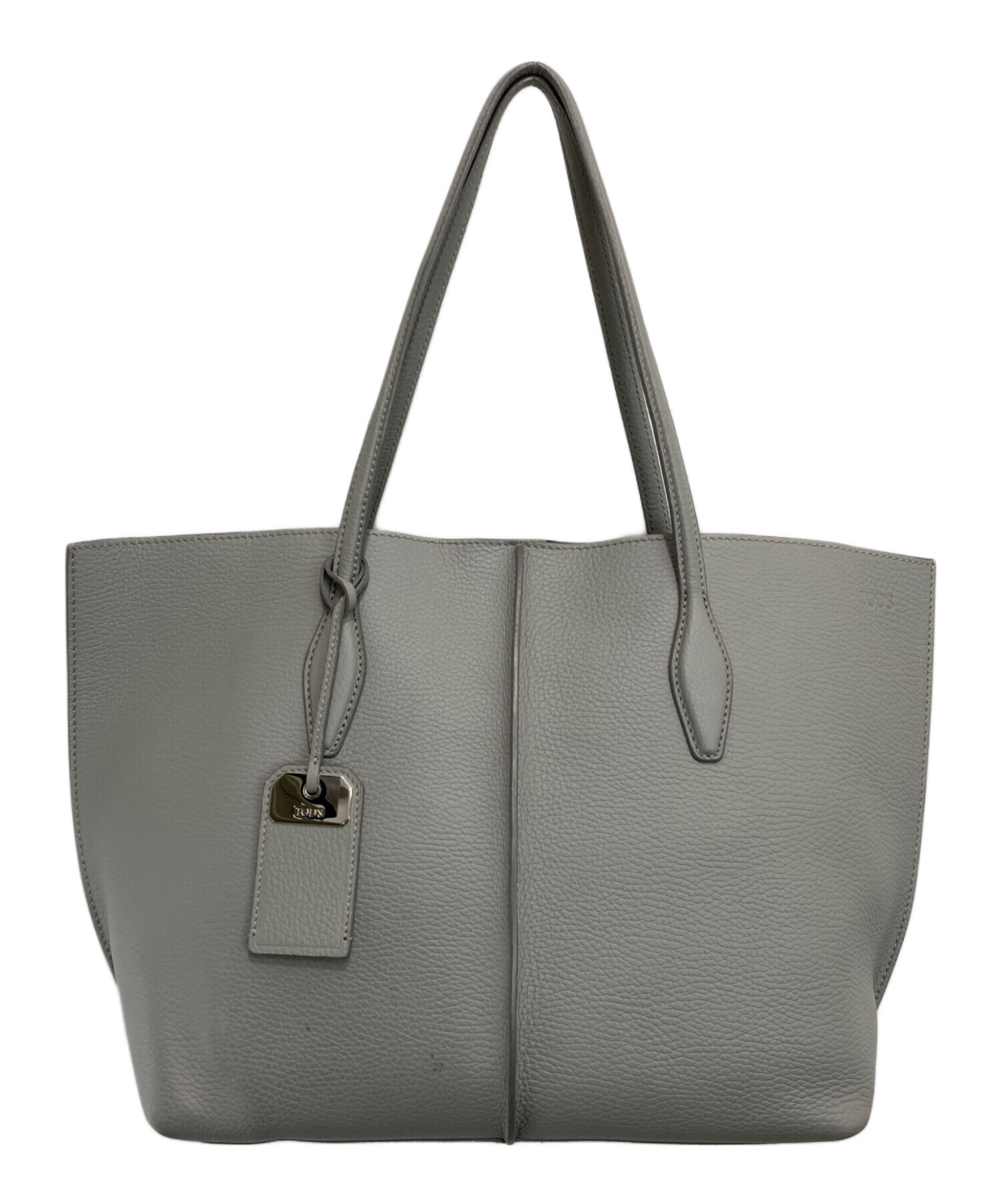 Tod's グレー レザー トートバッグ 中古・古着通販】TOD'S (トッズ) JOYトートバッグ グレー｜ブランド