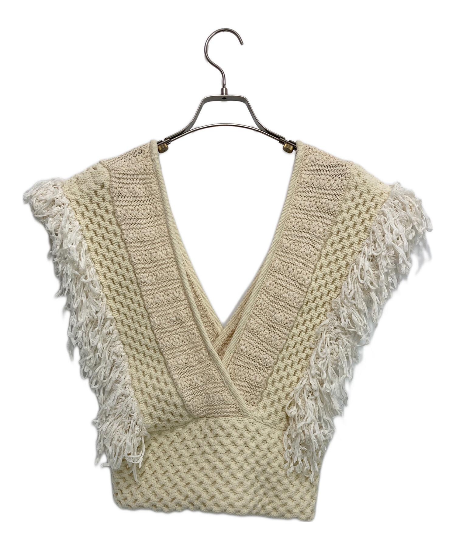 中古・古着通販】LEINWANDE (ラインヴァンド) Patchwork Fringe Top