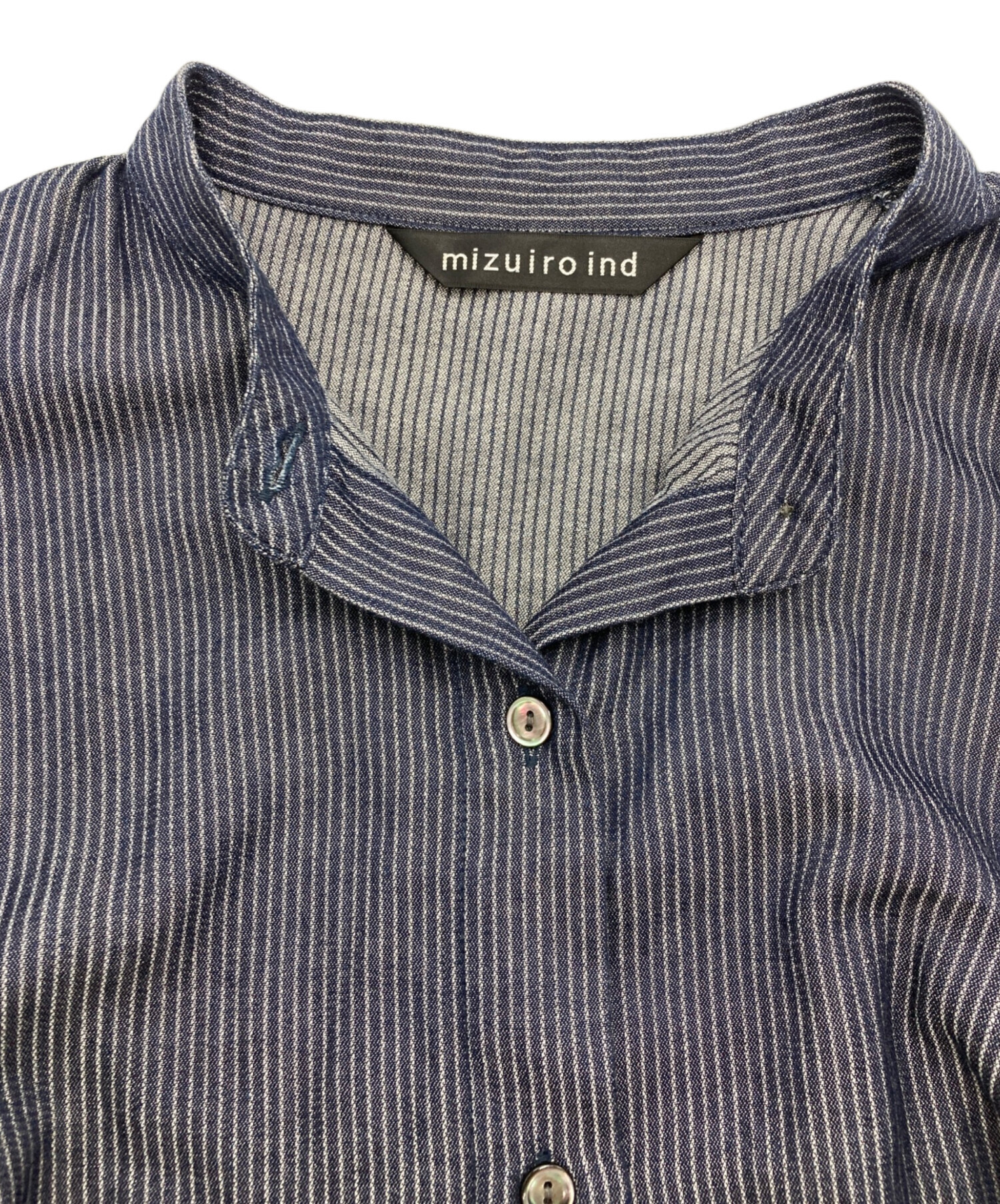 中古・古着通販】mizuiro-ind (ミズイロインド) シャツワンピース