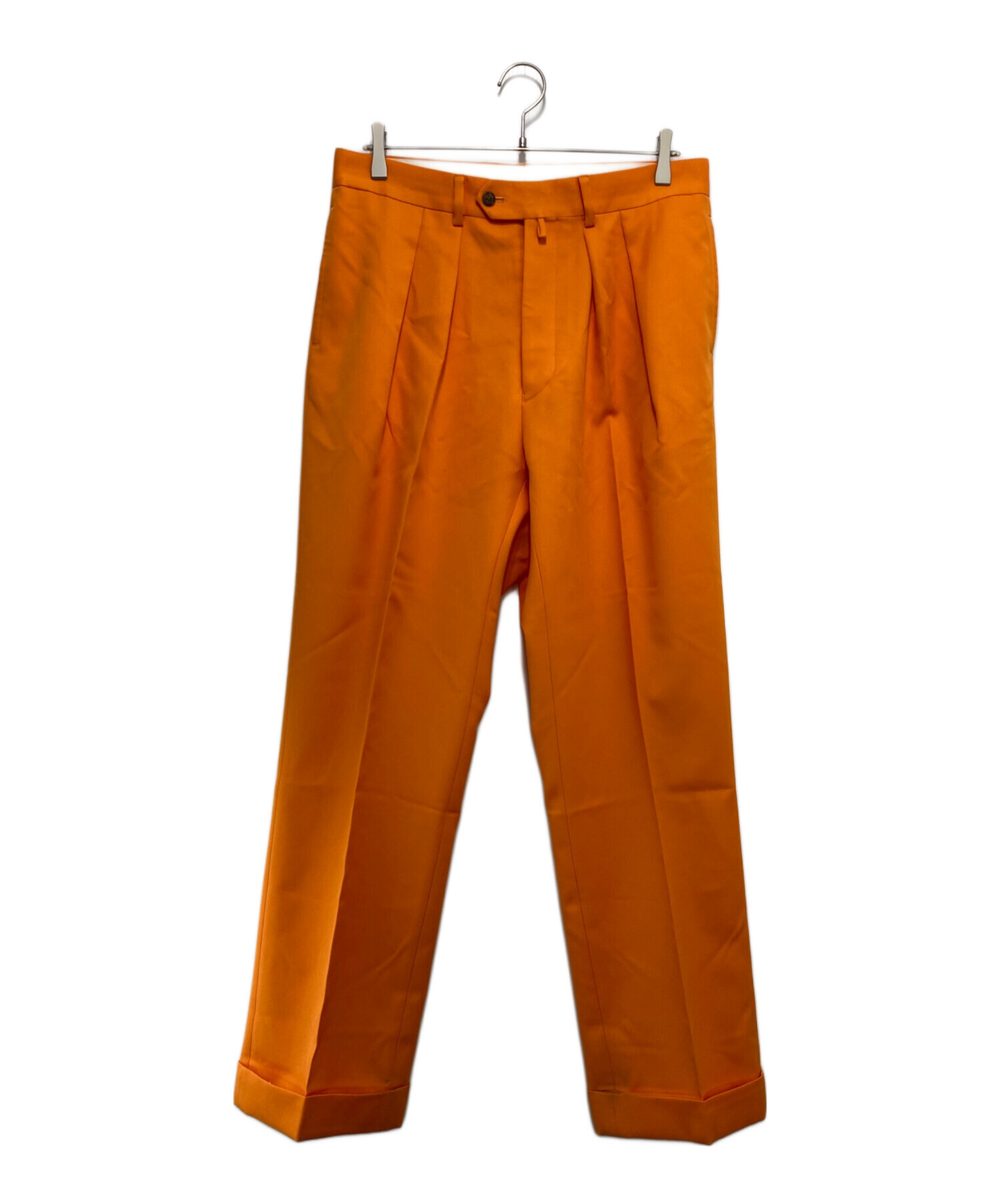 中古・古着通販】NEAT (ニート) 2タックトラウザーパンツ オレンジ