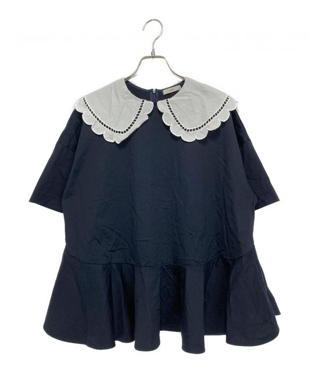 新品　yori スカラップヘムフレアトリコットカットソー 中古・古着通販】YORI (ヨリ) スカラップヘムフレアトリコット