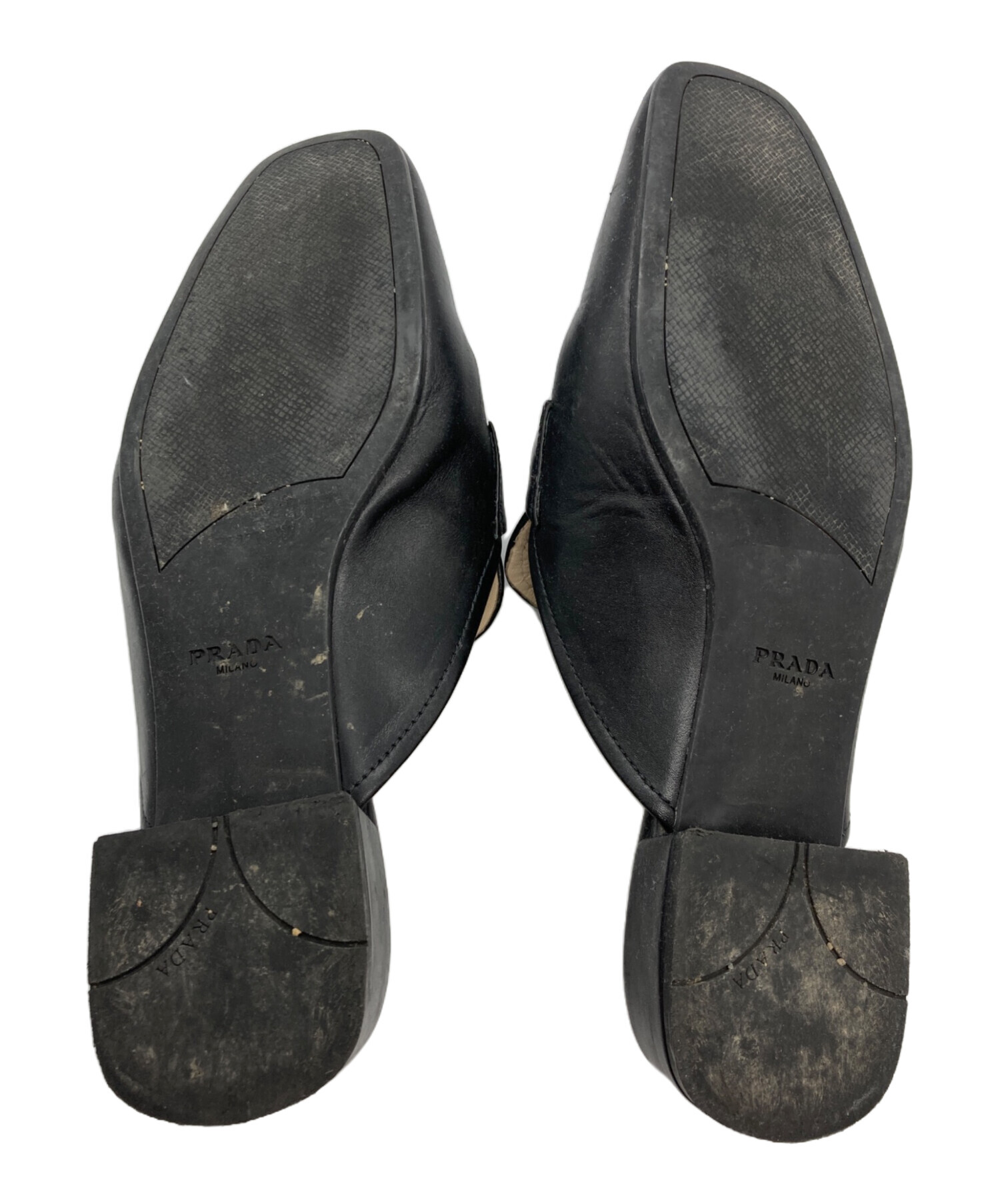 M633 プラダ ミュール 36 約23cm ブラック M633 プラダ ミュール 36 約