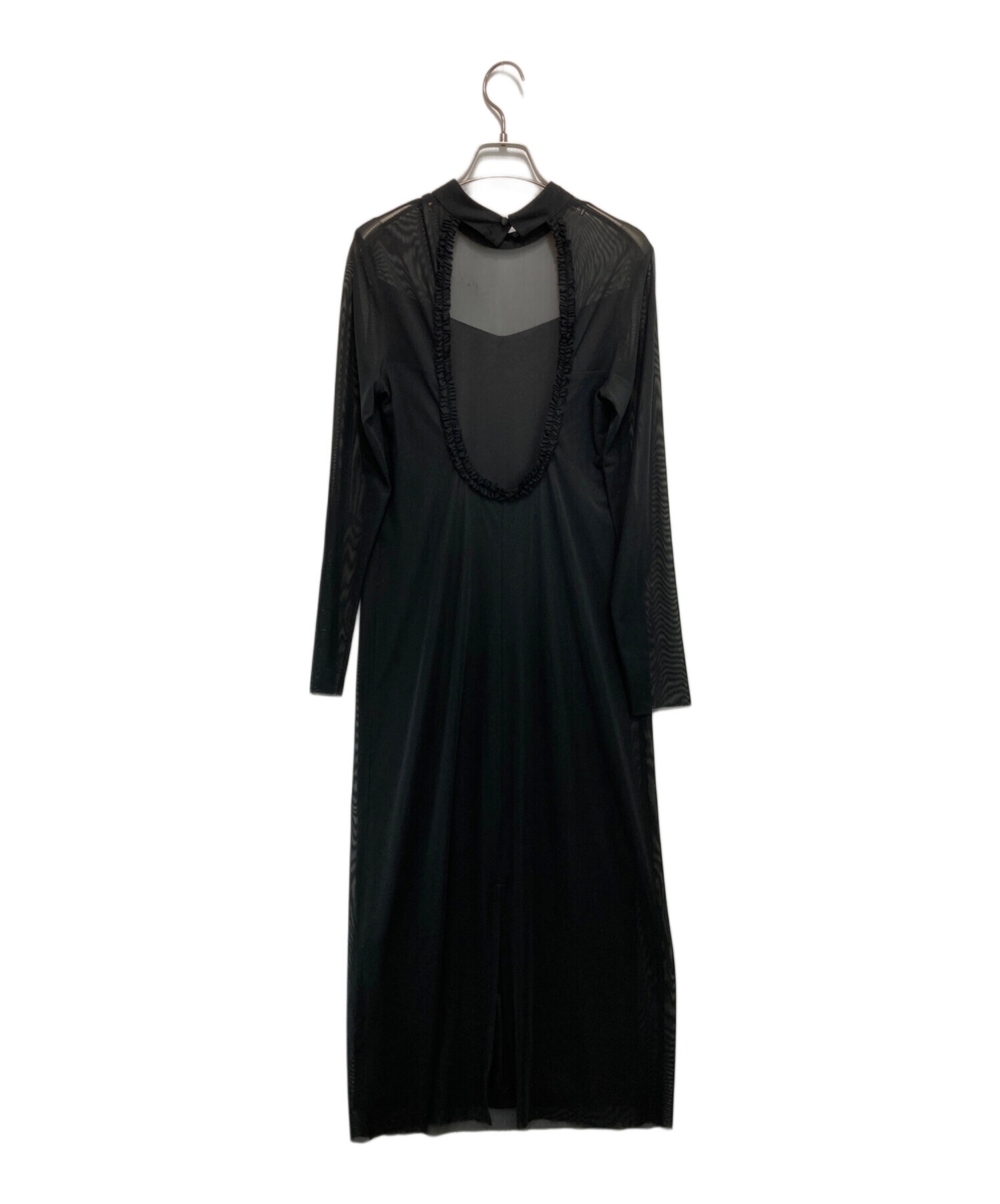 古着 美品 AMERI UNDRESSED アメリ 長袖 フリル ブラウス F ブラック レディース 美品 AMERI UNDRESSED アメリ 長袖 フリル ブラウス F ブラック