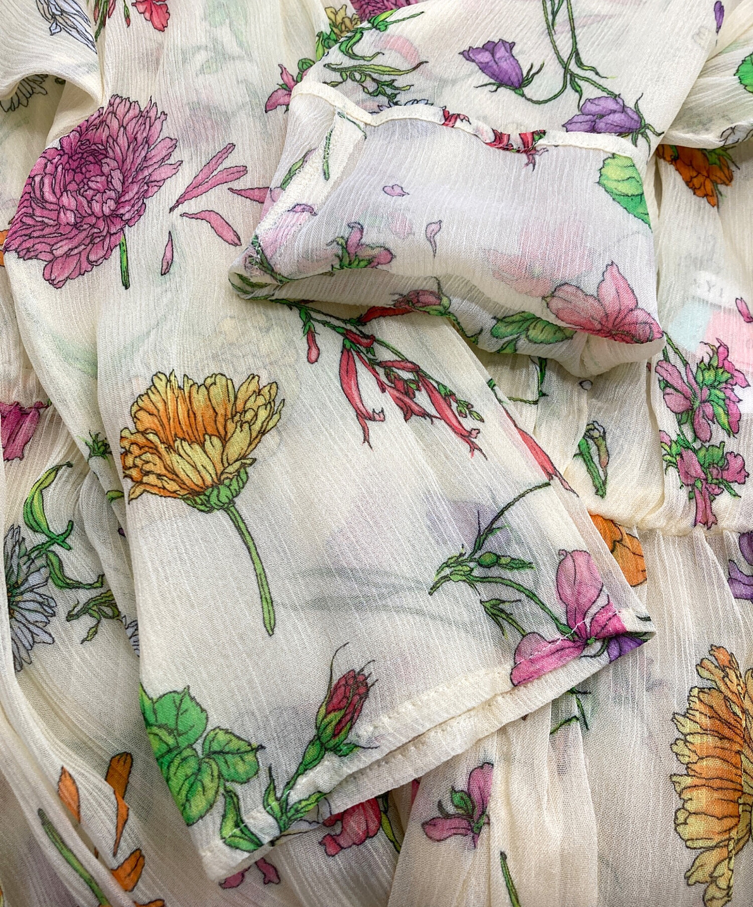 中古・古着通販】ANAYI (アナイ) フローラルプリントフレアワンピース