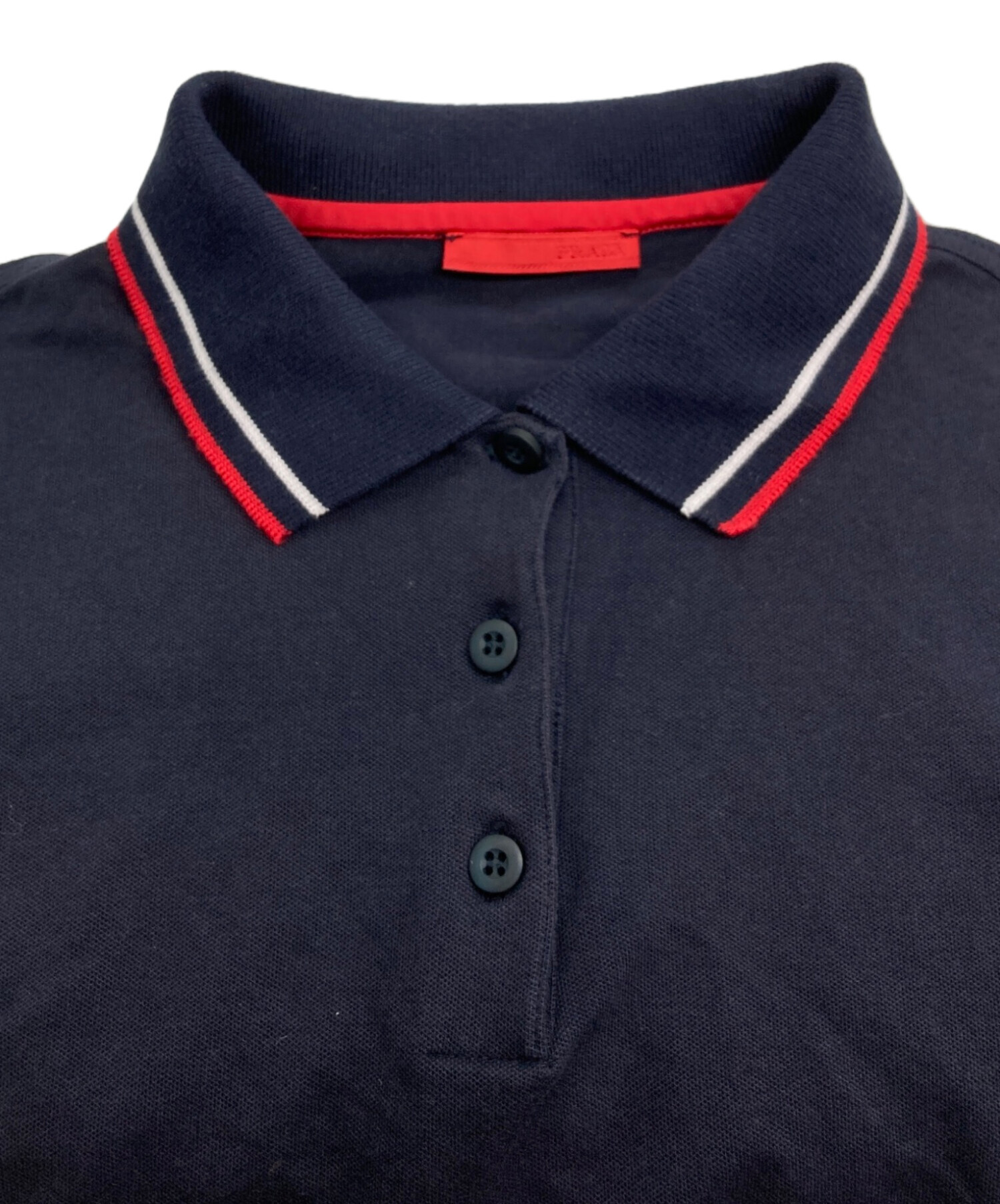 中古・古着通販】PRADA (プラダ) ポロシャツ ネイビー サイズ:M