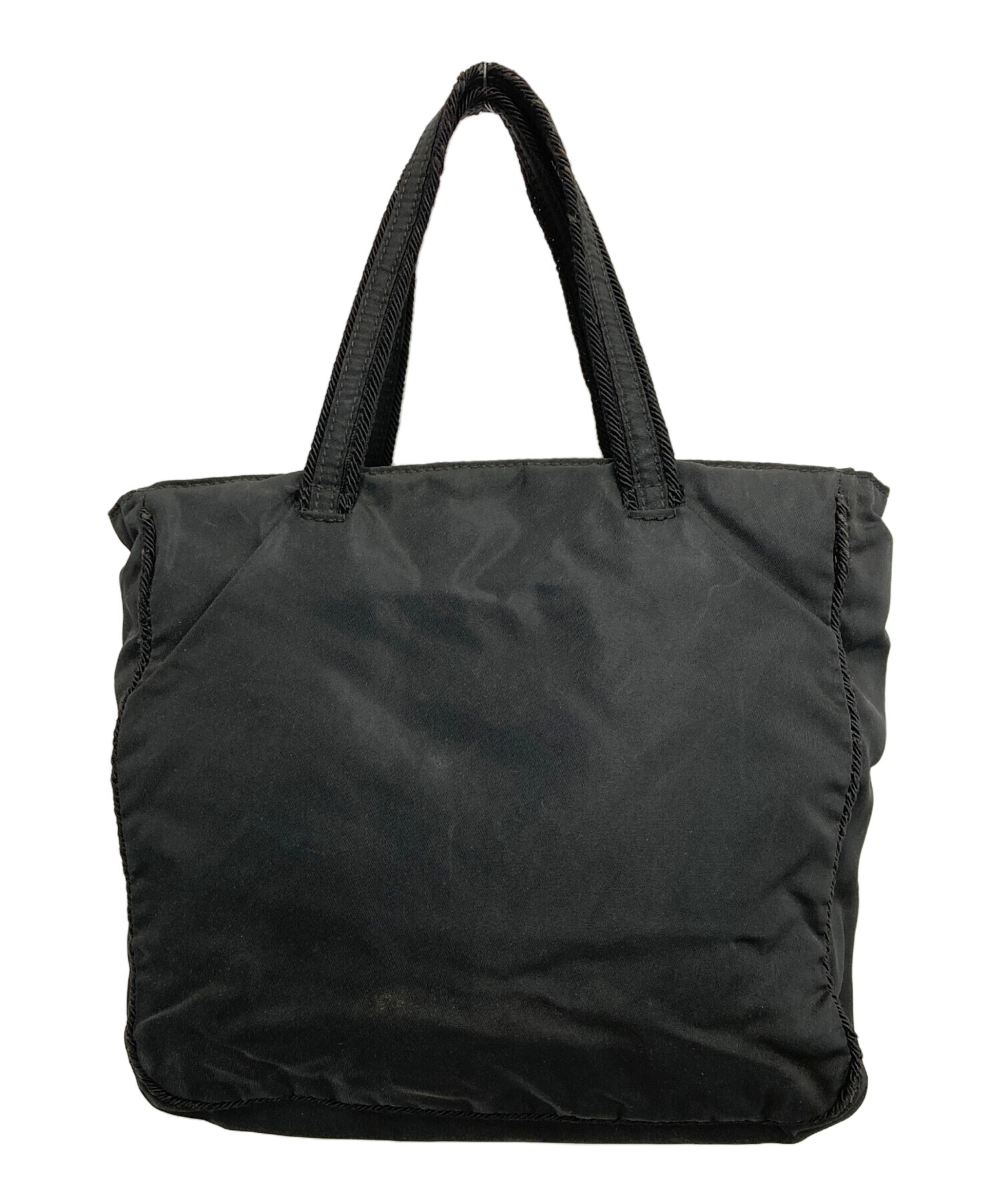 中古・古着通販】PRADA (プラダ) ナイロンビーズハンドバッグ ブラック 
