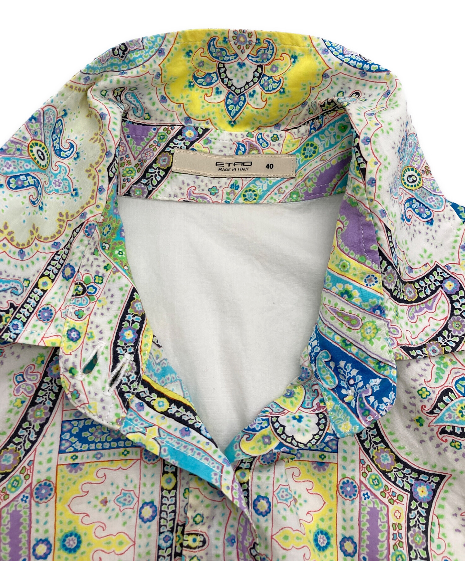 中古・古着通販】ETRO (エトロ) ペイズリー柄長袖シャツ マルチカラー