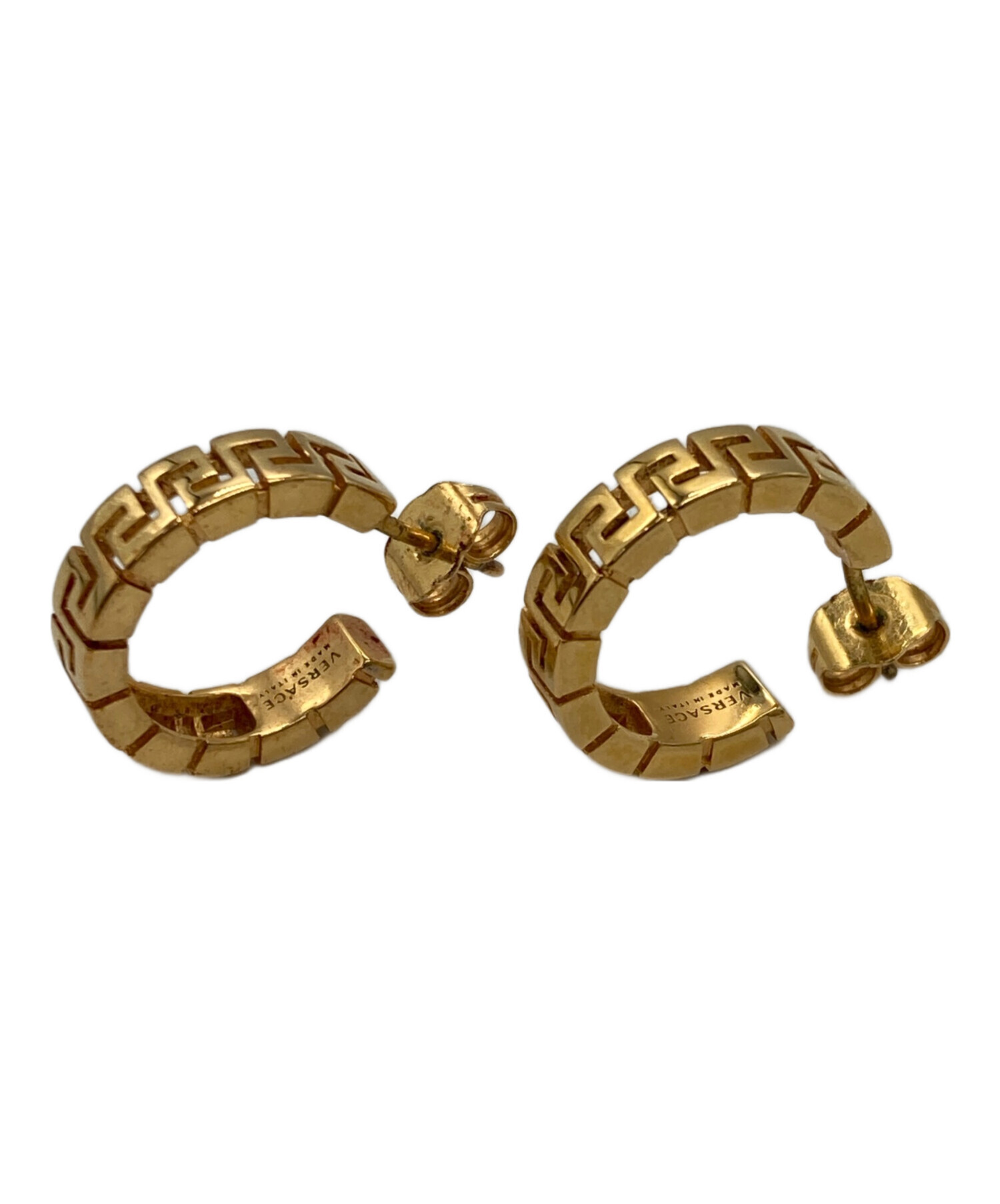 【milk】正規品versace ヴェルサーチ フープイヤリング ピアス milk】正規品versace ヴェルサーチ フープイヤリング ピアス