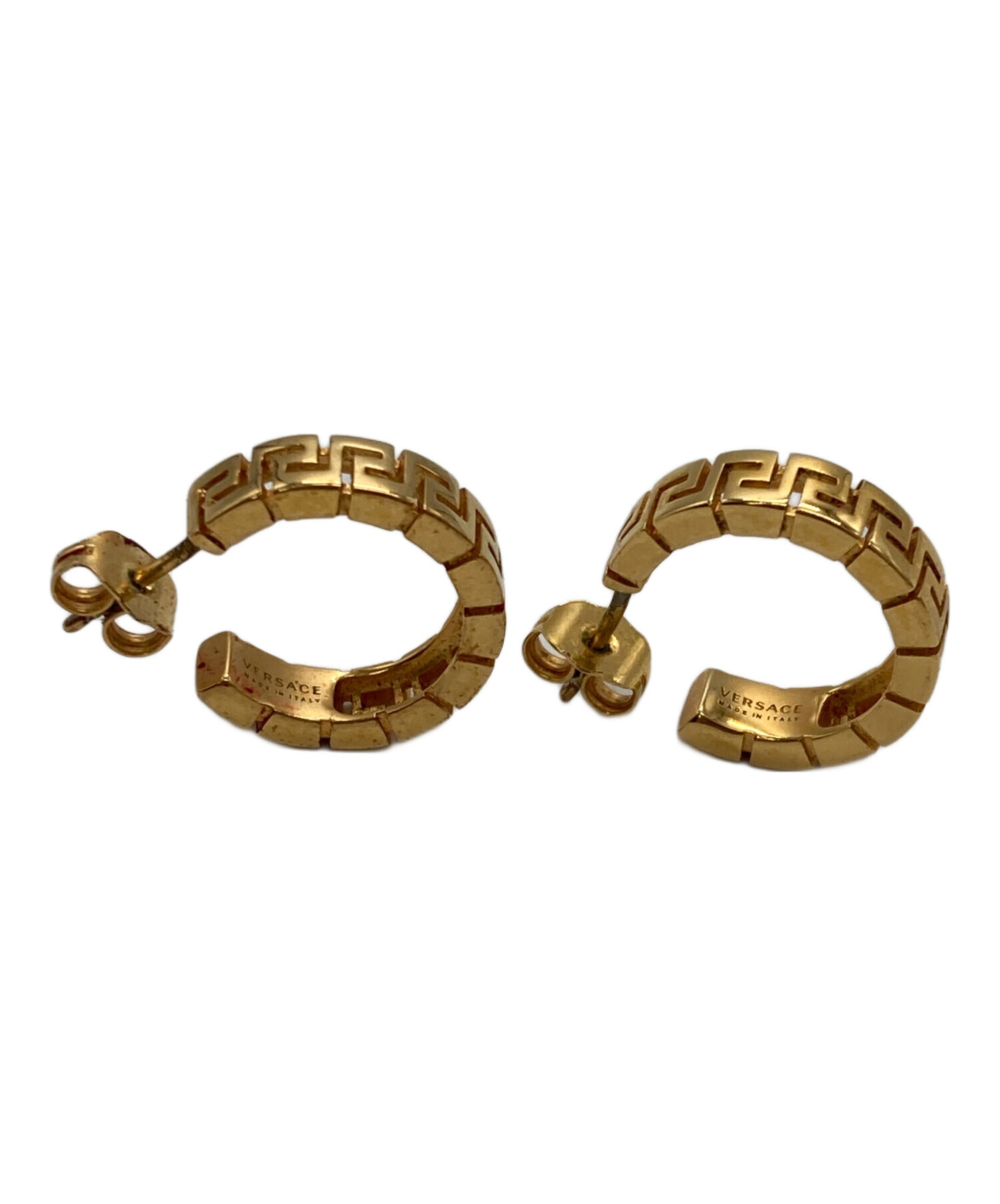 VERSACE ゴールド フープピアス 片側未使用 VERSACE ゴールド フープ