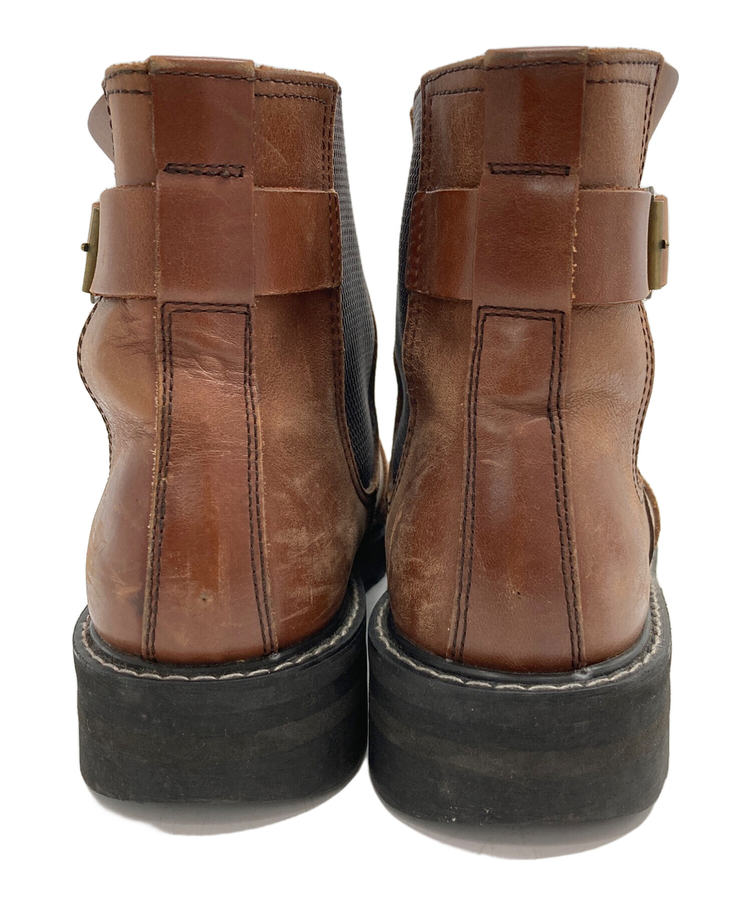 Harley-Davidson ブラウンミドルカットブーツ　ヴィンテージ 中古・古着通販】HARLEY-DAVIDSON (ハーレーダビッドソン) レザー