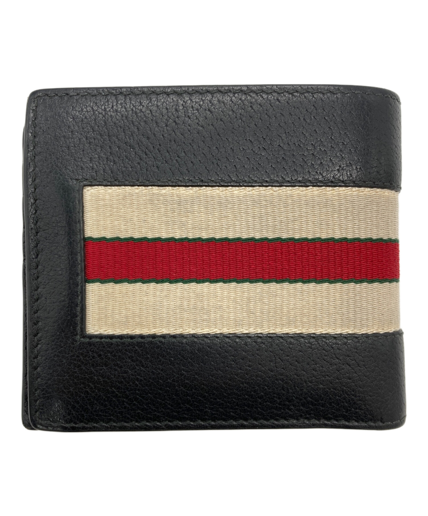 GUCCI 2つ折り財布 中古 箱付き 中古・古着通販】GUCCI (グッチ) 2つ折り財布 ブラック｜ブランド