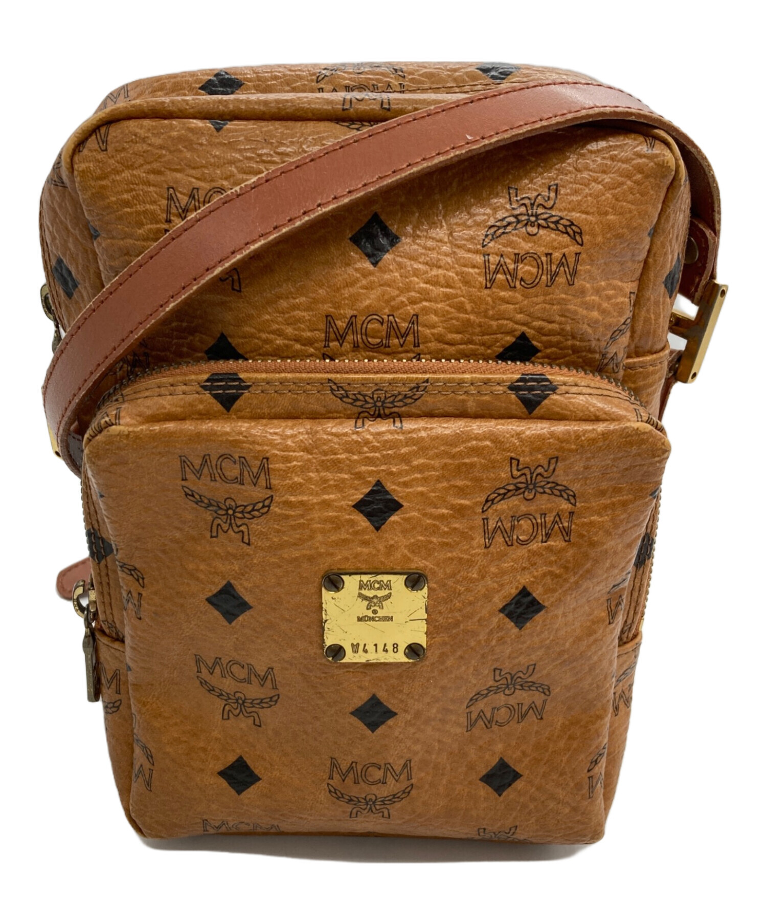 中古・古着通販】MCM (エムシーエム) ショルダーバッグ ベージュ 