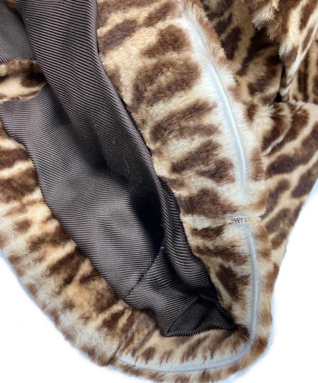 中古・古着通販】GUCCI (グッチ) レオパード柄 ワラビーファー 