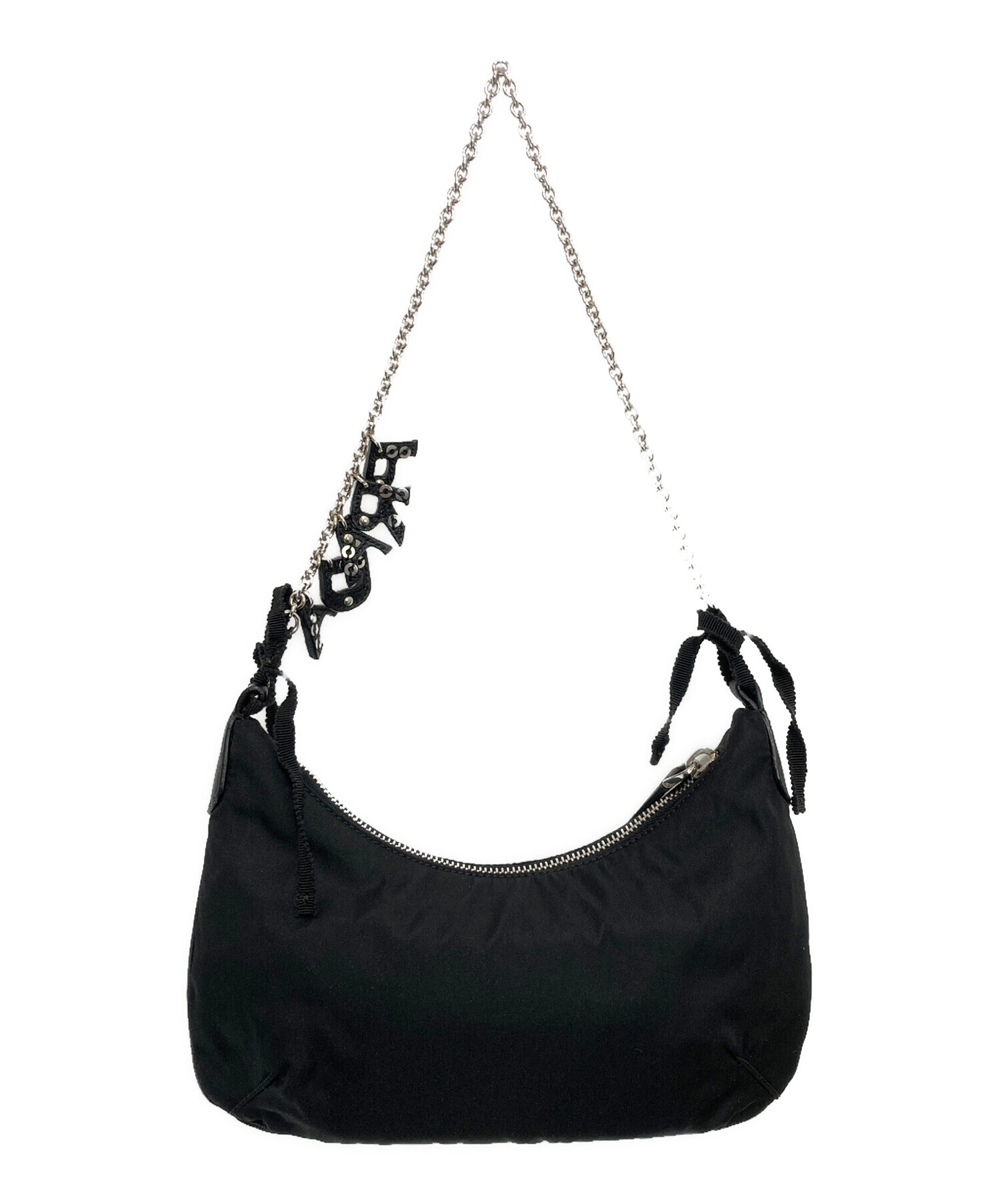 中古・古着通販】PRADA (プラダ) チェーンショルダー付きビジュー