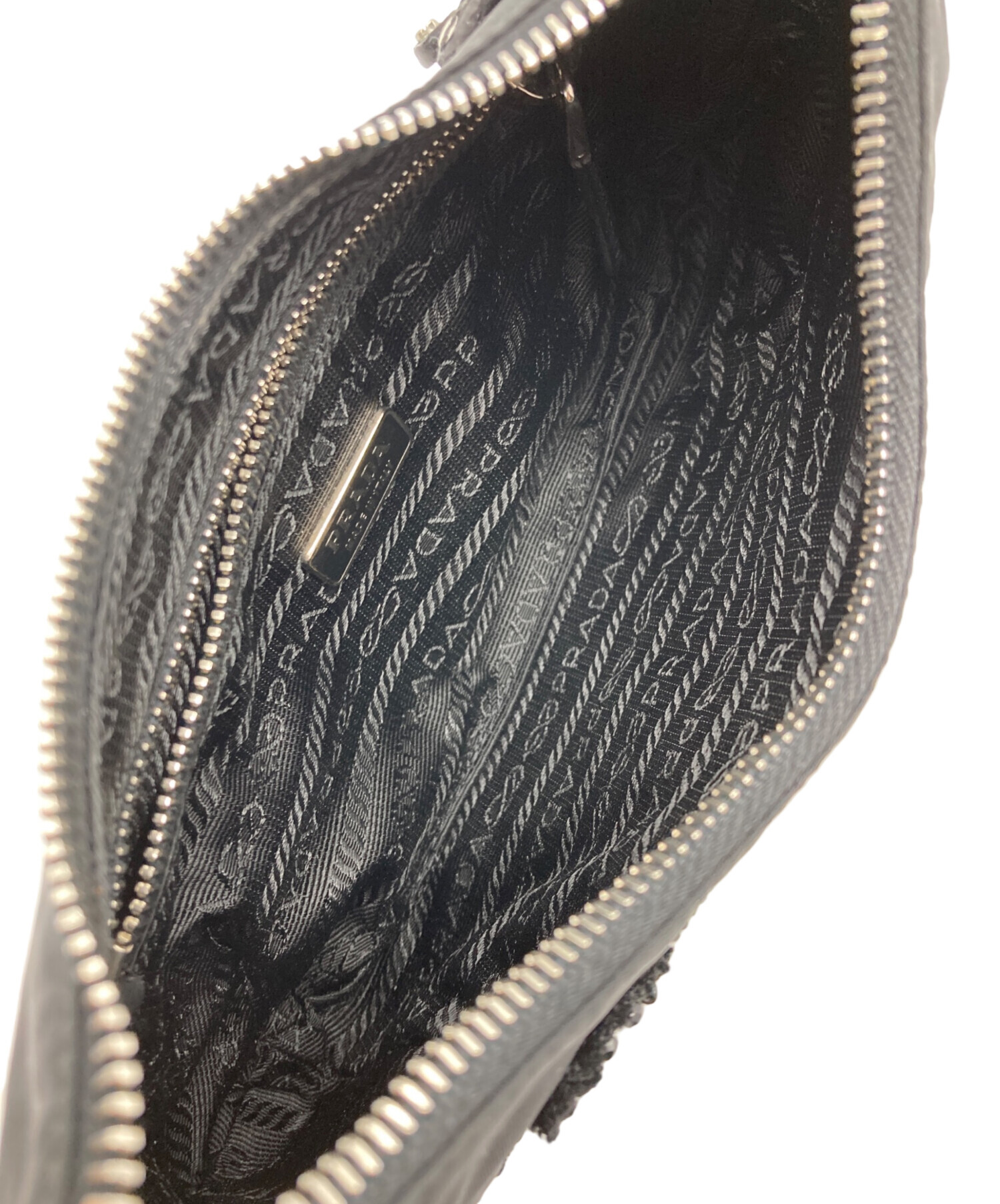 中古・古着通販】PRADA (プラダ) チェーンショルダー付きビジュー