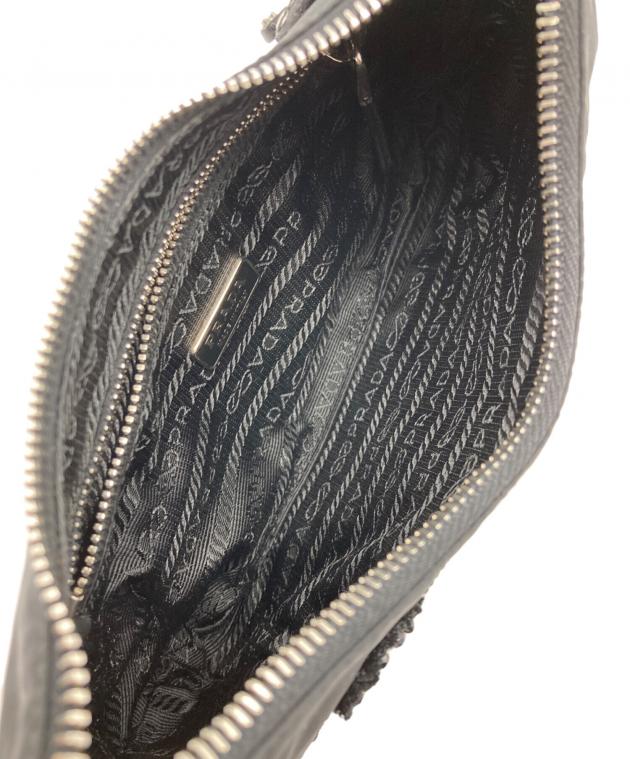 中古・古着通販】PRADA (プラダ) チェーンショルダー付きビジュー