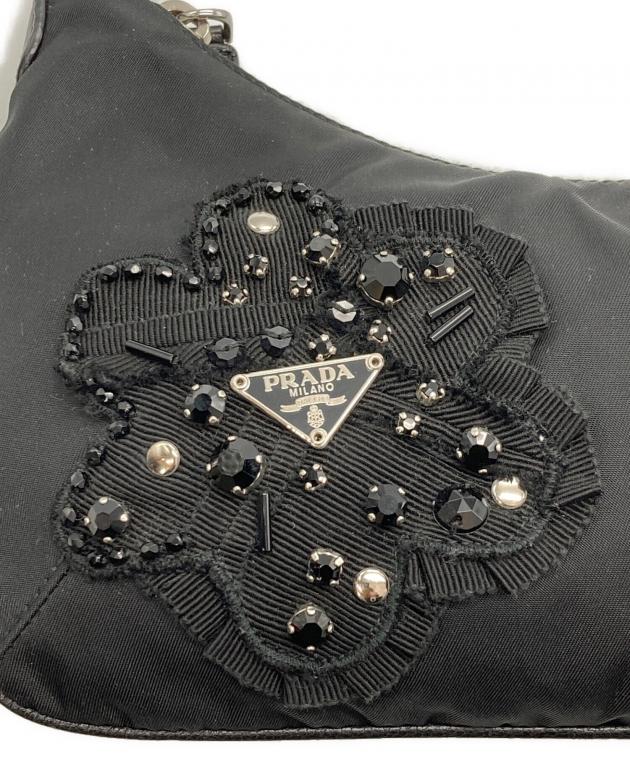 中古・古着通販】PRADA (プラダ) チェーンショルダー付きビジュー