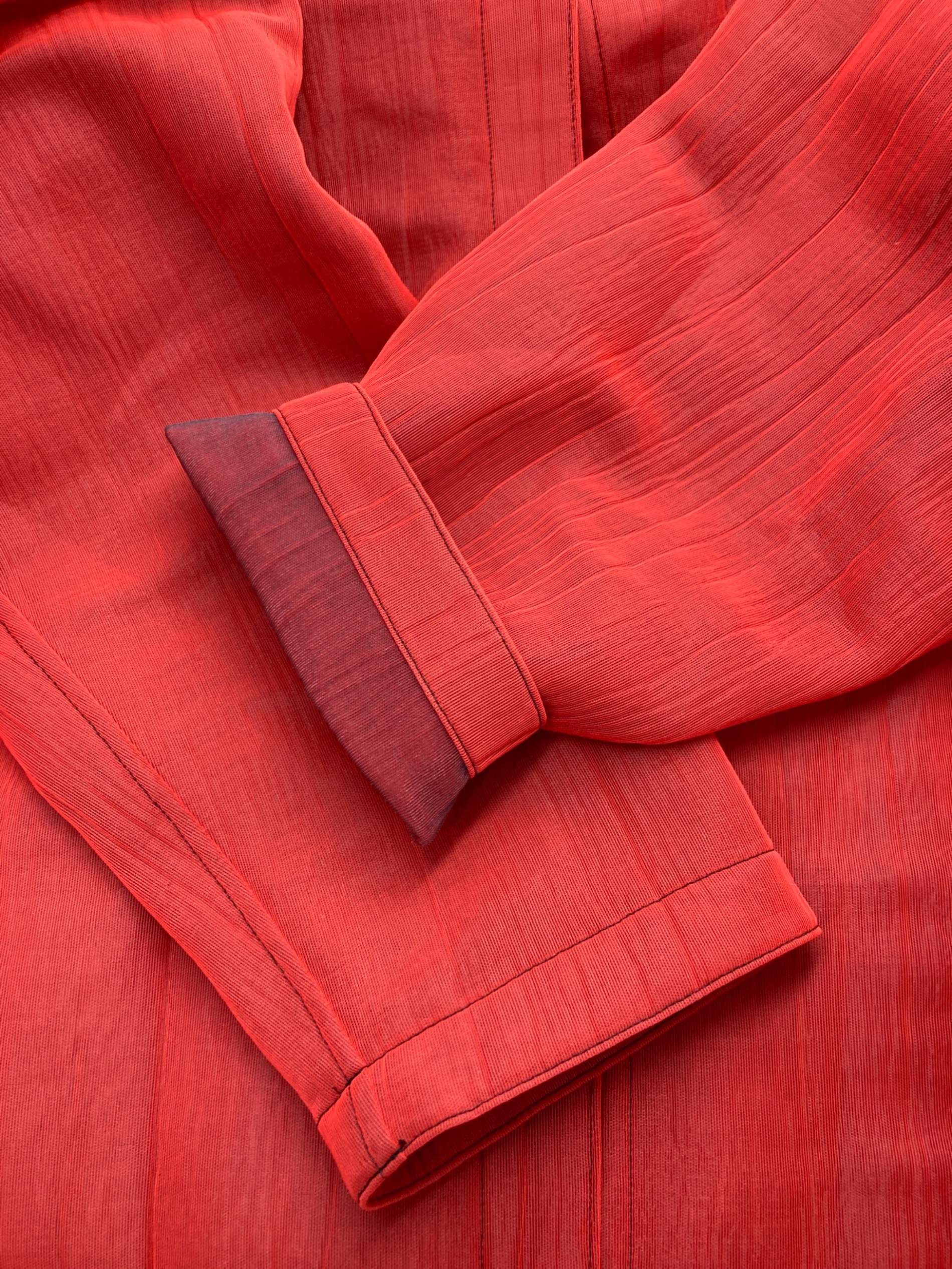 Sulvam ロングシャツ 中古・古着通販】sulvam (サルバム) ロングシャツ レッド サイズ:L