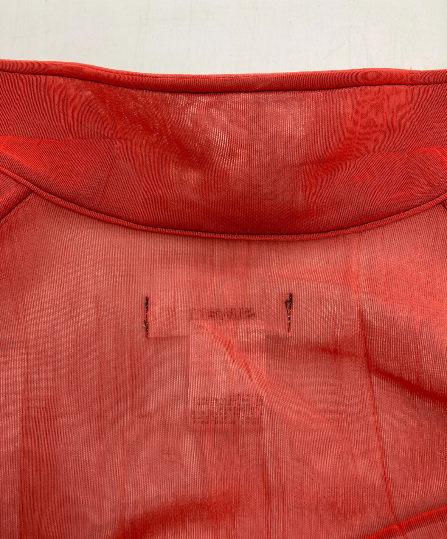 中古・古着通販】sulvam (サルバム) ロングシャツ レッド サイズ:L