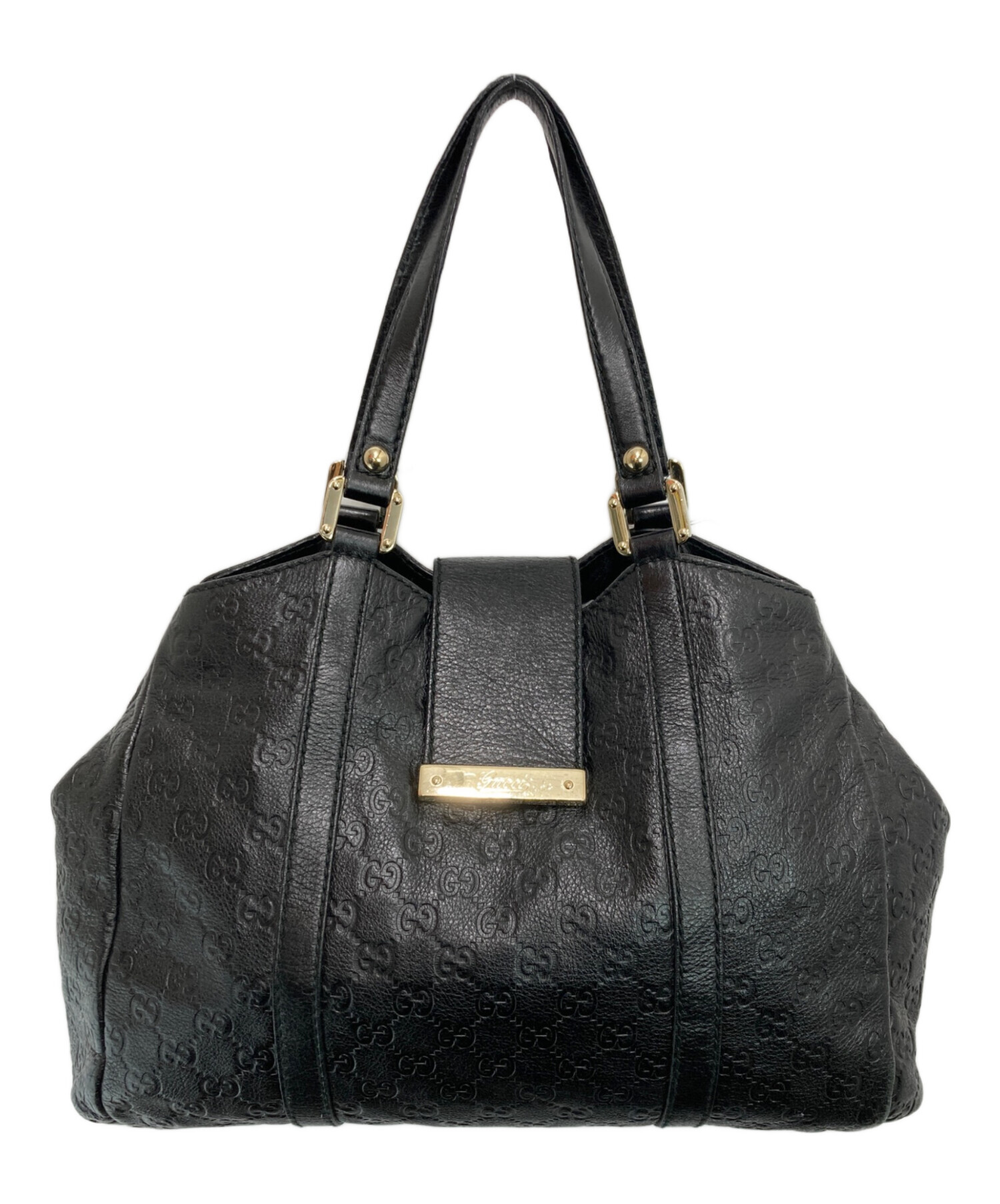 中古・古着通販】GUCCI (グッチ) グッチシマレザー トートバッグ