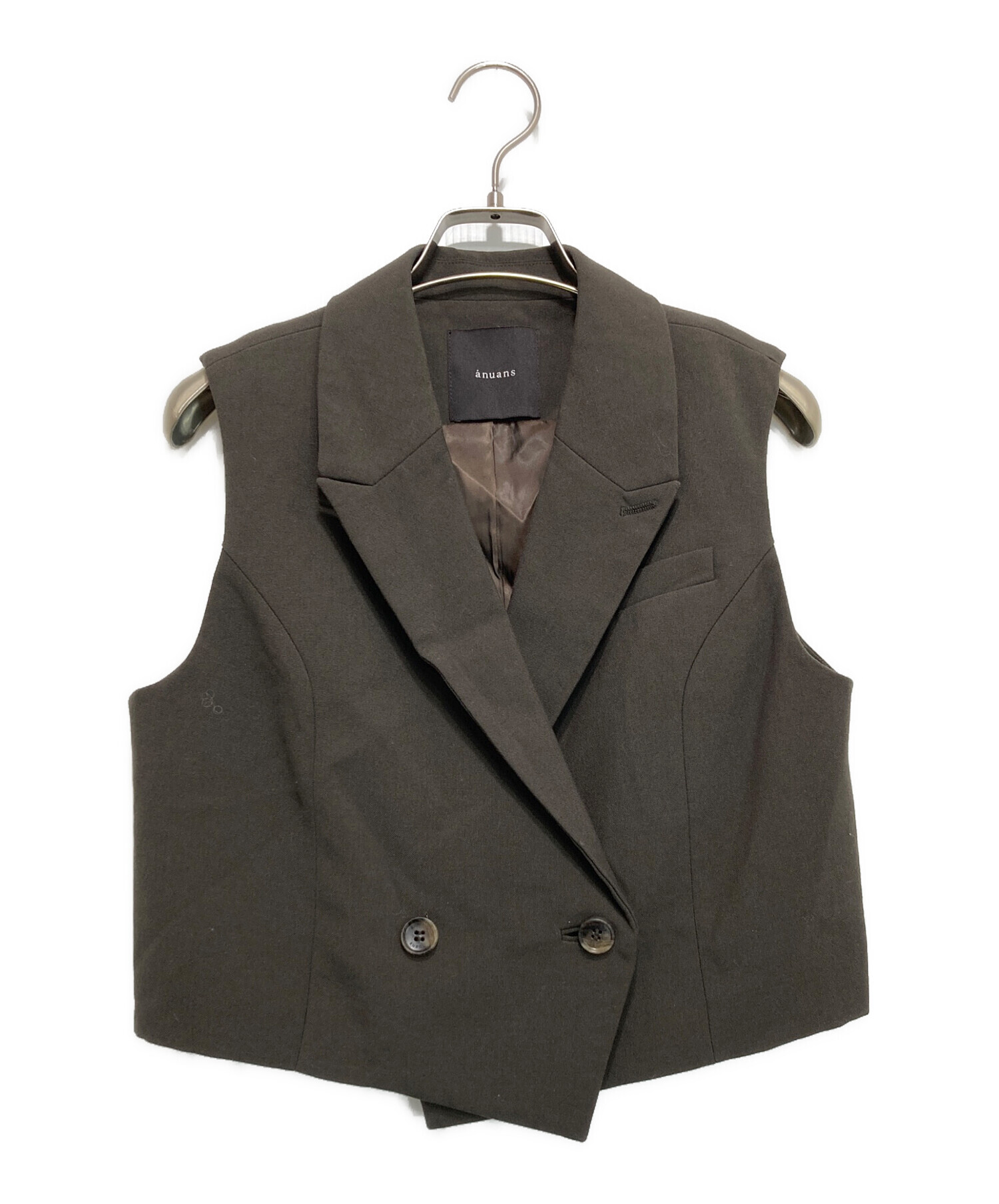 中古・古着通販】anuans (アニュアンス) テーラードジレトップス