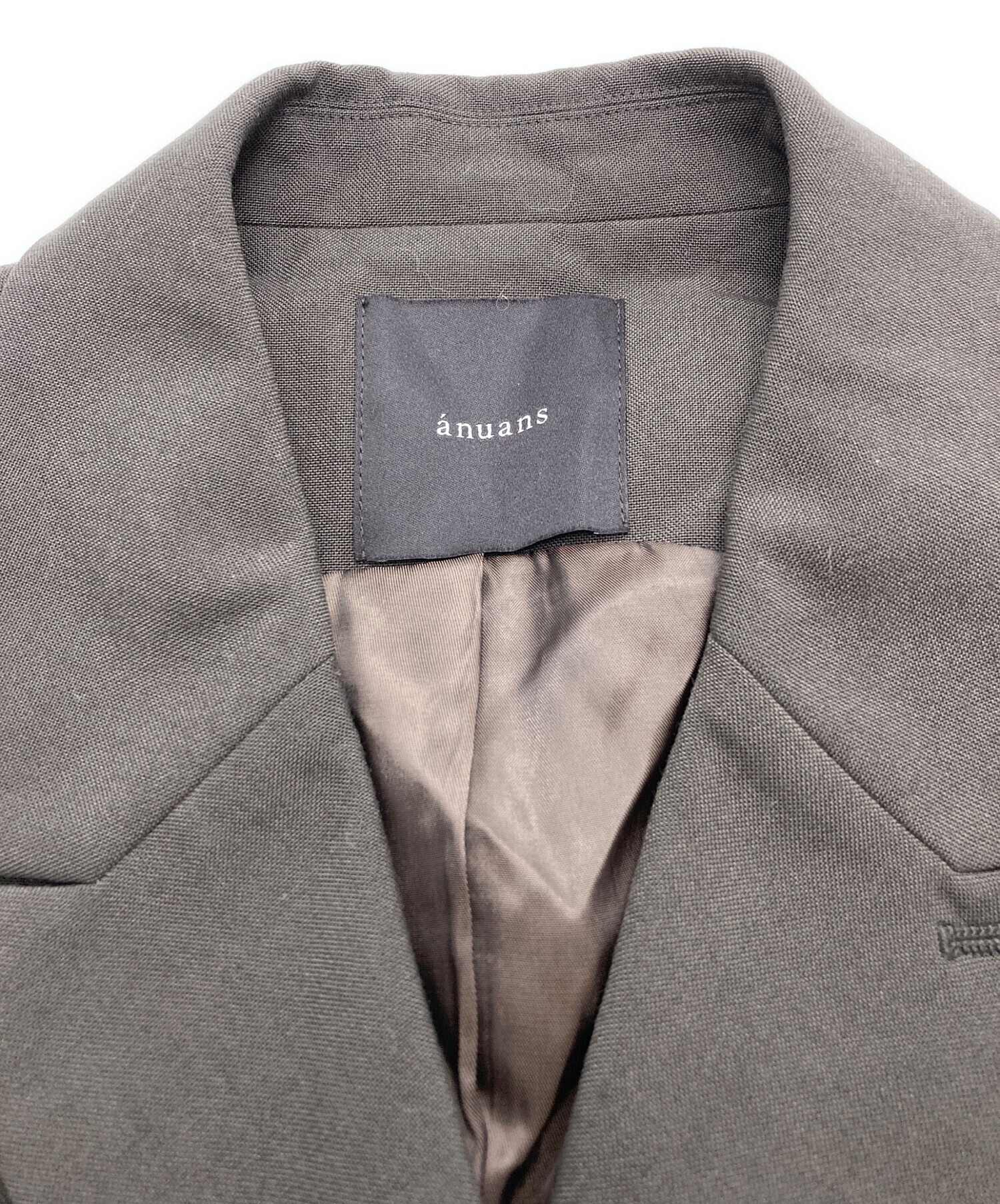 中古・古着通販】anuans (アニュアンス) テーラードジレトップス