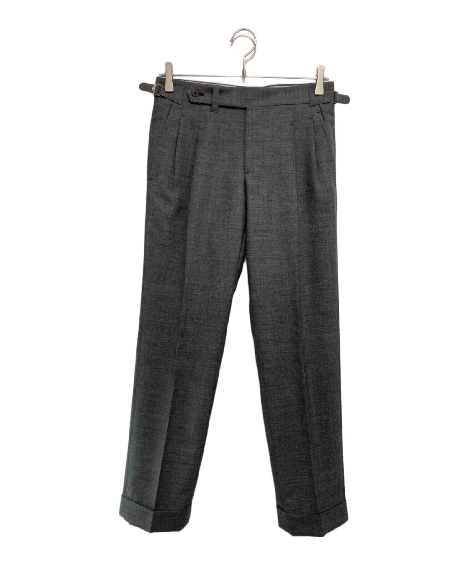 IGARASHI TROUSERSイガラシトラウザーズ　２プリーツスラックス 中古・古着通販】IGARASHI TROUSERS (イガラシ トラウザーズ
