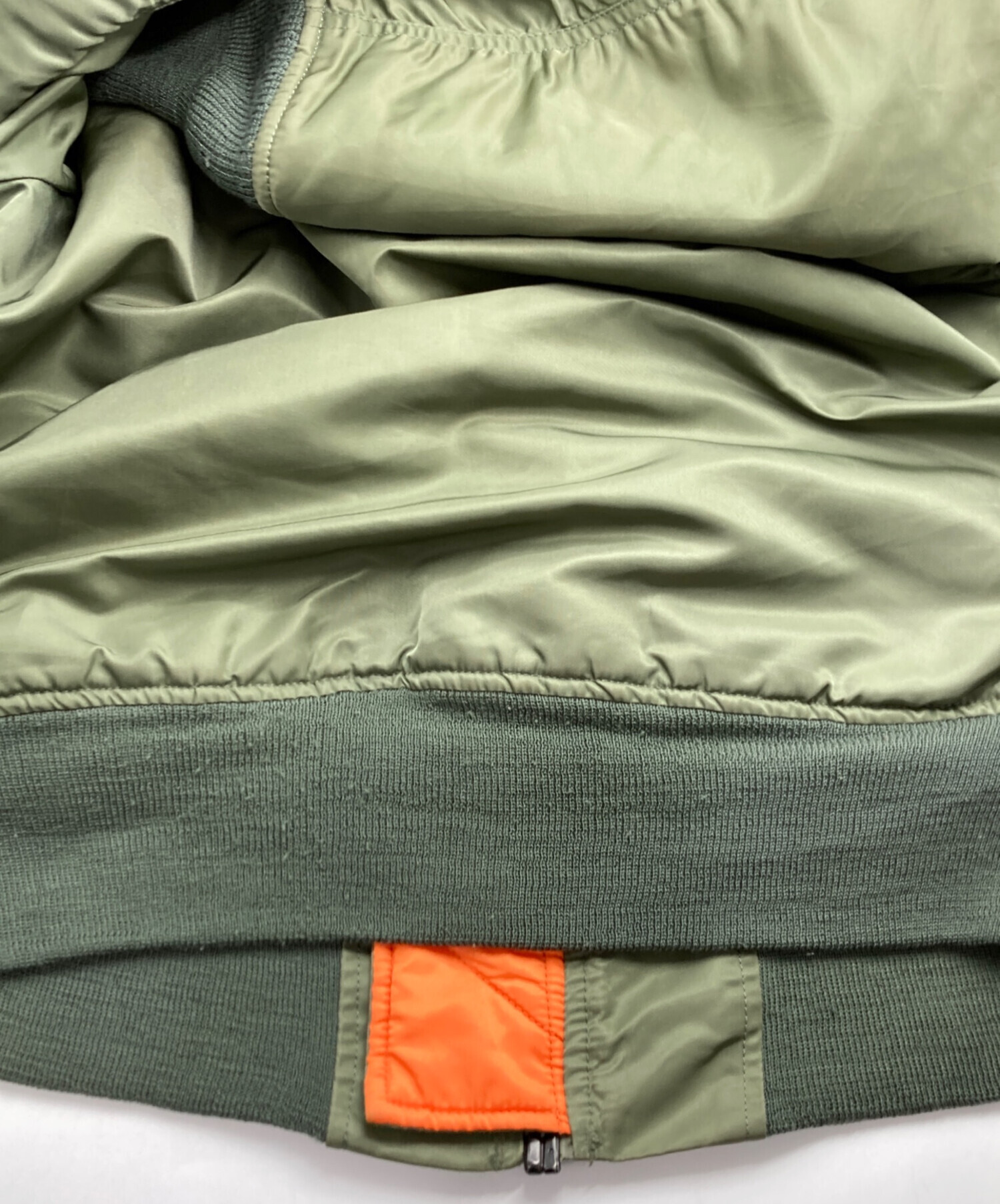 中古・古着通販】ALPHA (アルファ) MA-1ジャケット カーキ