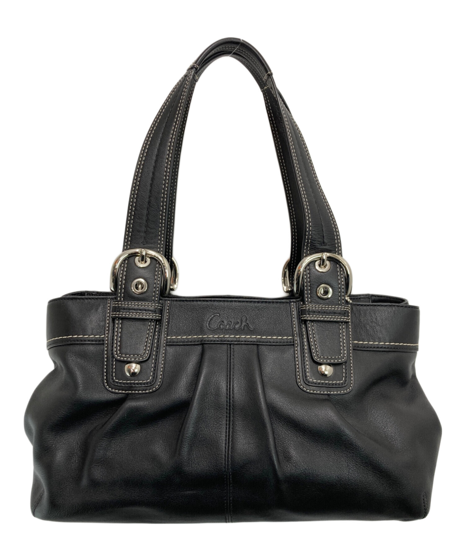 中古・古着通販】COACH (コーチ) プリーテッド ソーホー ハンドバッグ 