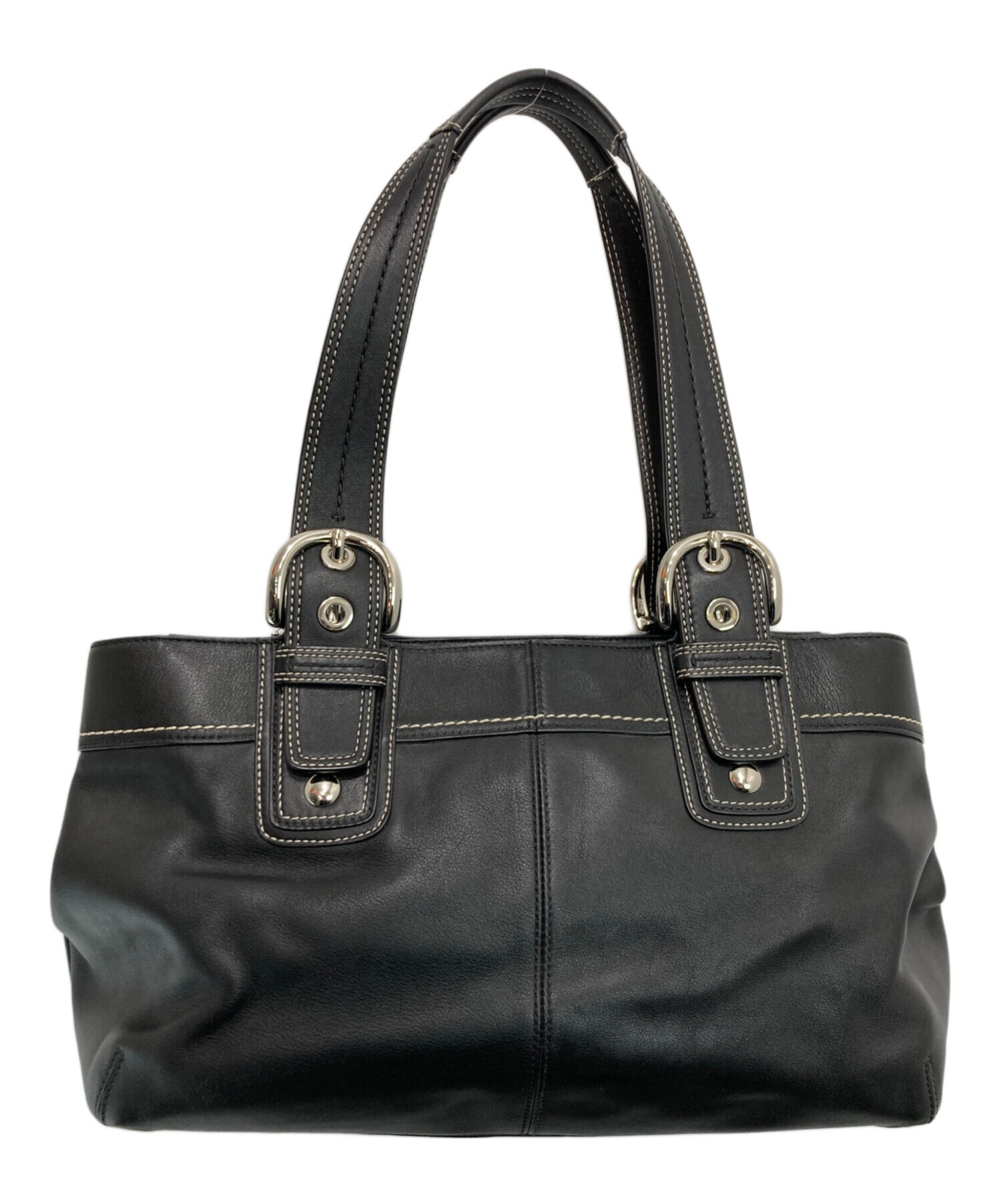 COACH トートバッグ ハンドバッグ プリーテッド ソーホー F13732 中古・古着通販】COACH (コーチ) プリーテッド ソーホー ハンドバッグ