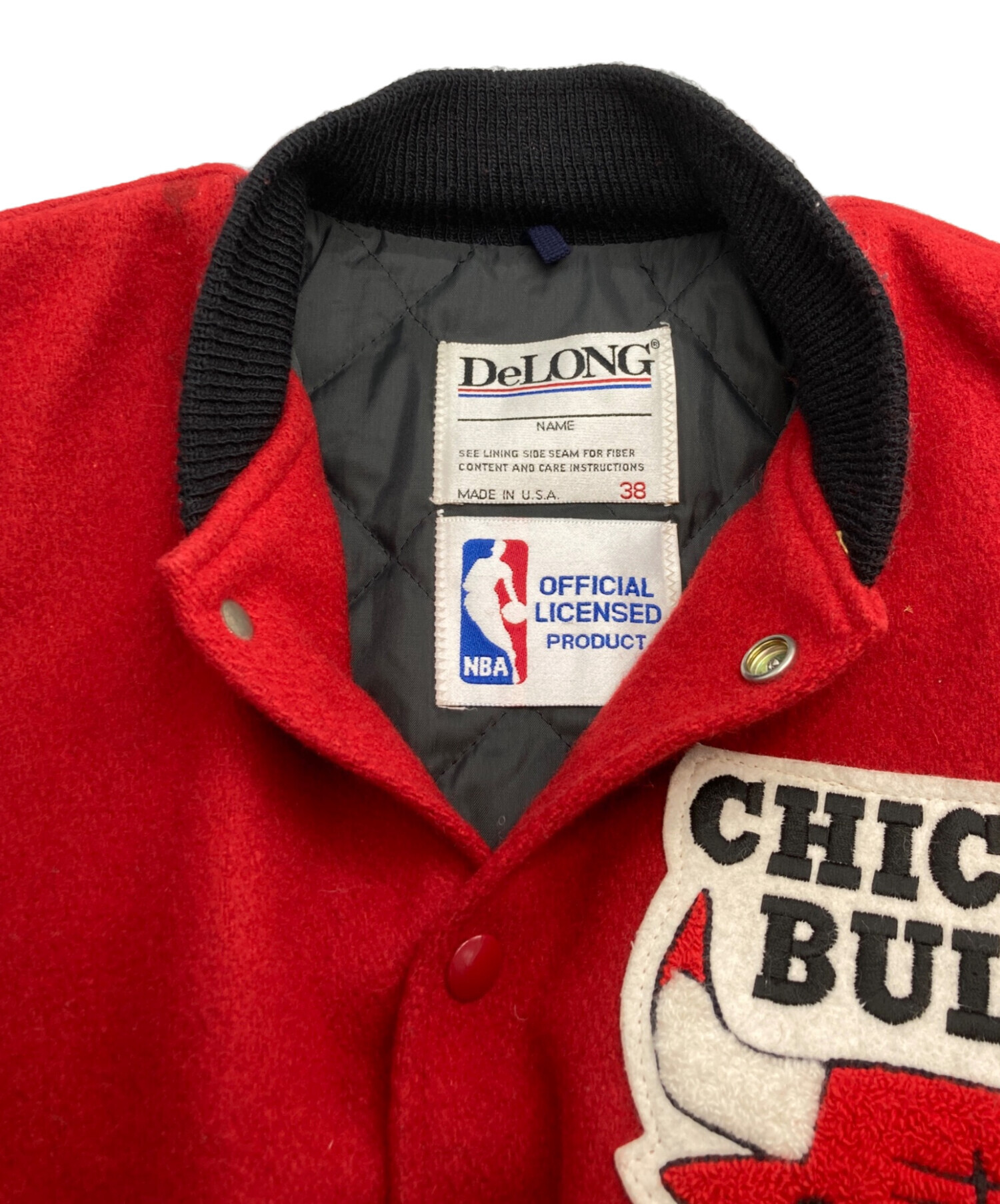 中古・古着通販】DeLong (デロング) スタジャン レッド サイズ:38