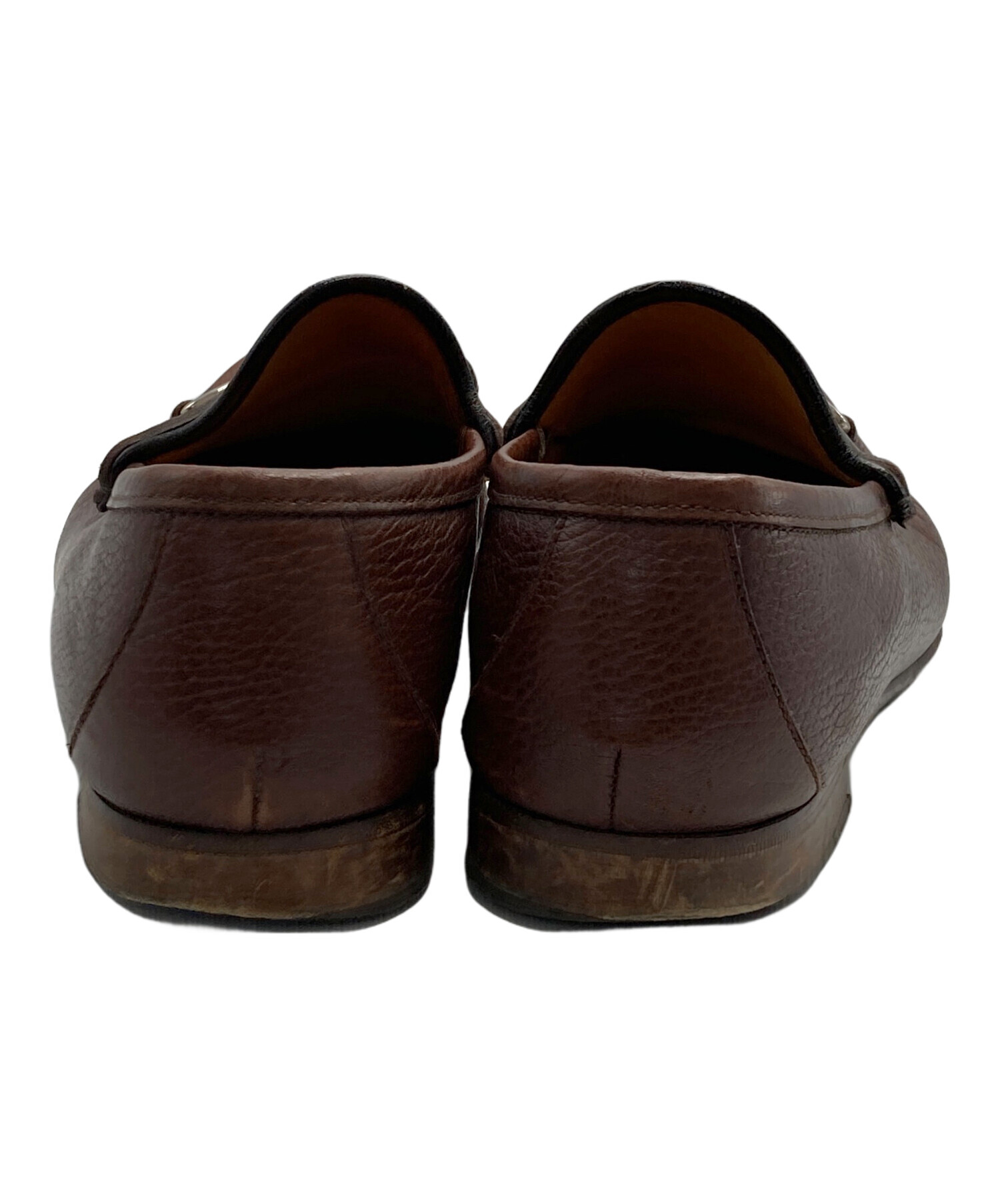 グッチ ストレートチップ ブラウン パティーヌ グッチ ストレート