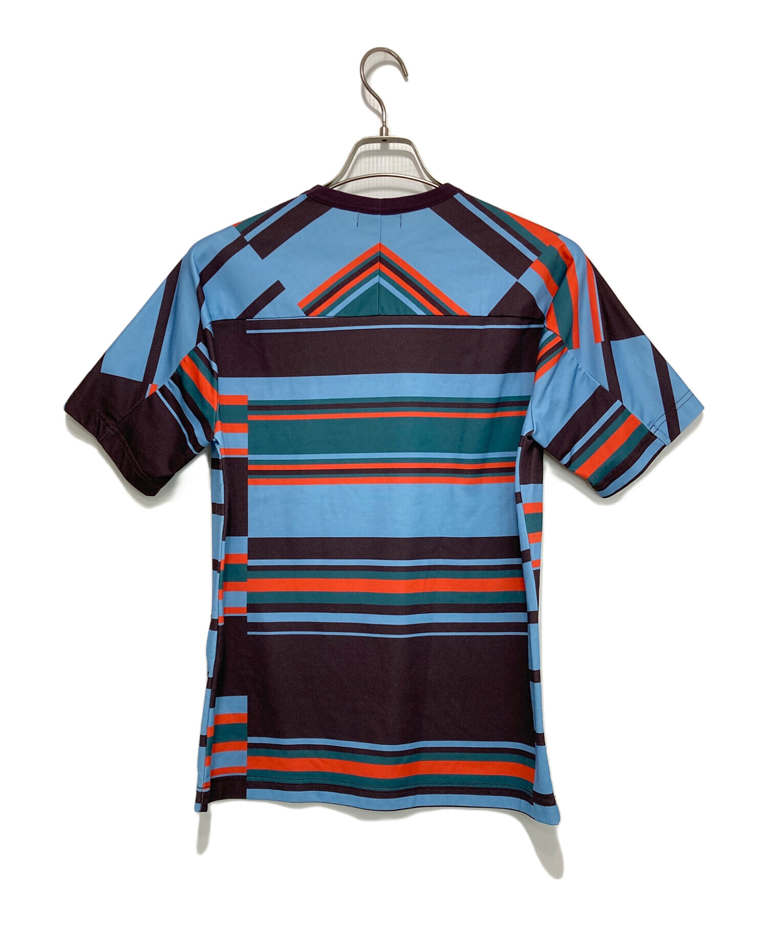 中古・古着通販】KOLOR (カラー) ボーダープリントTシャツ パープル 