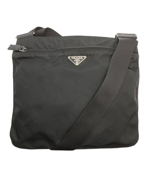 中古・古着通販】PRADA (プラダ) ナイロンサコッシュ ブラック