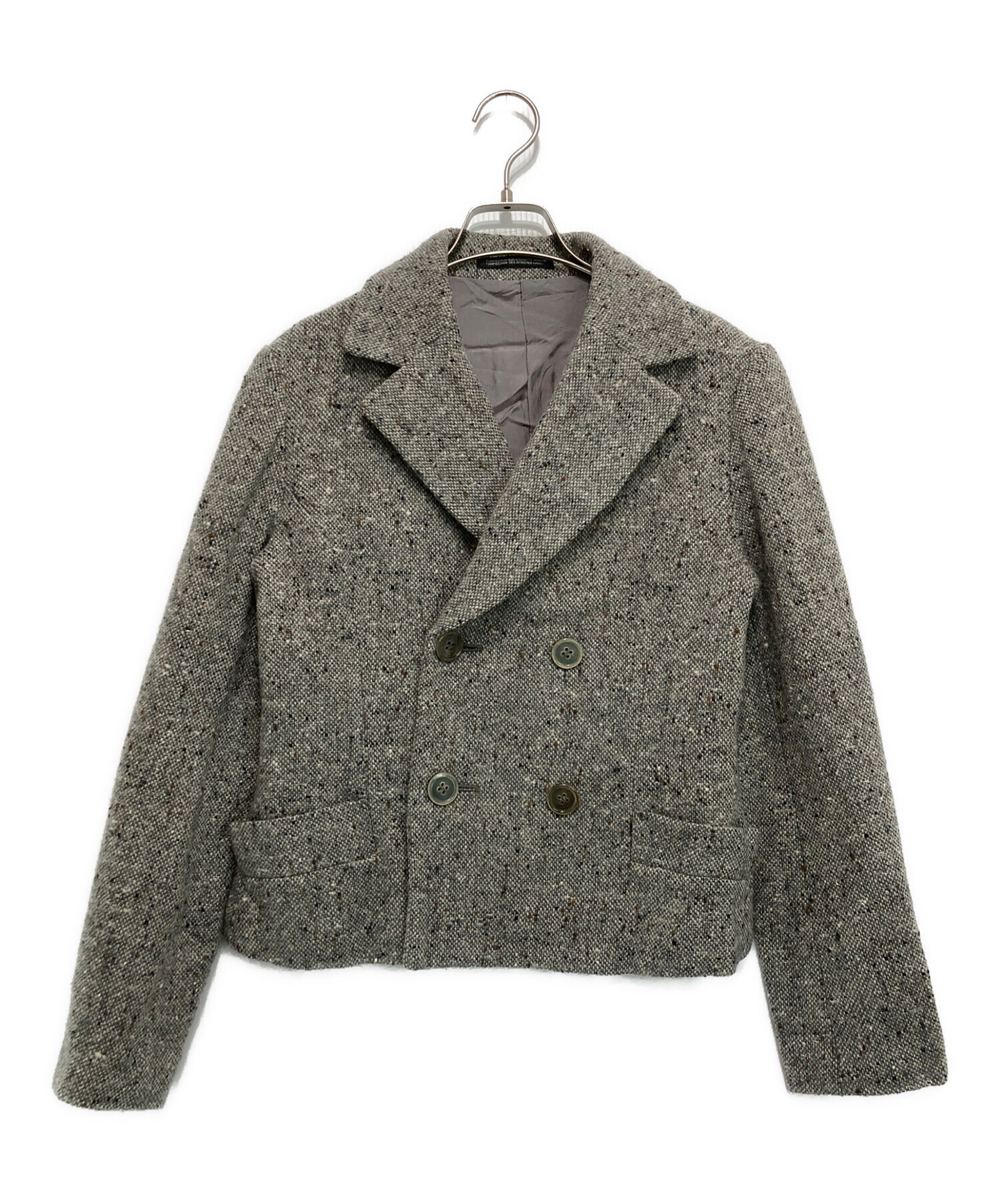 シルク混 Yohji Yamamoto+NOIR ツイードジャケット 2 中古・古着通販】yohji yamamoto+noir (ヨウジヤマモトプリュス