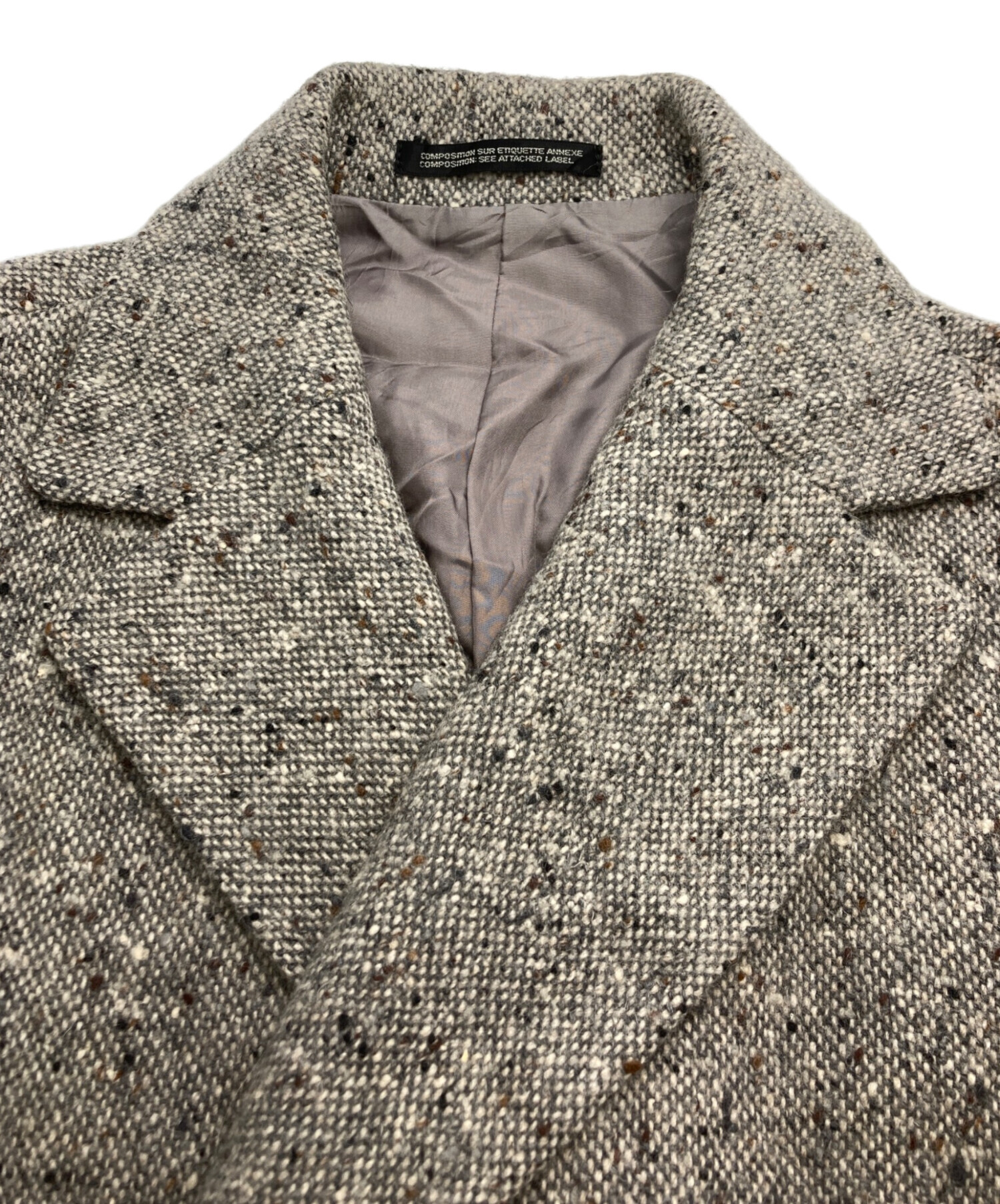 シルク混 Yohji Yamamoto+NOIR ツイードジャケット 2 楽天市場】ツイード（ブランドヨウジ ヤマモト）（コート・ジャケット