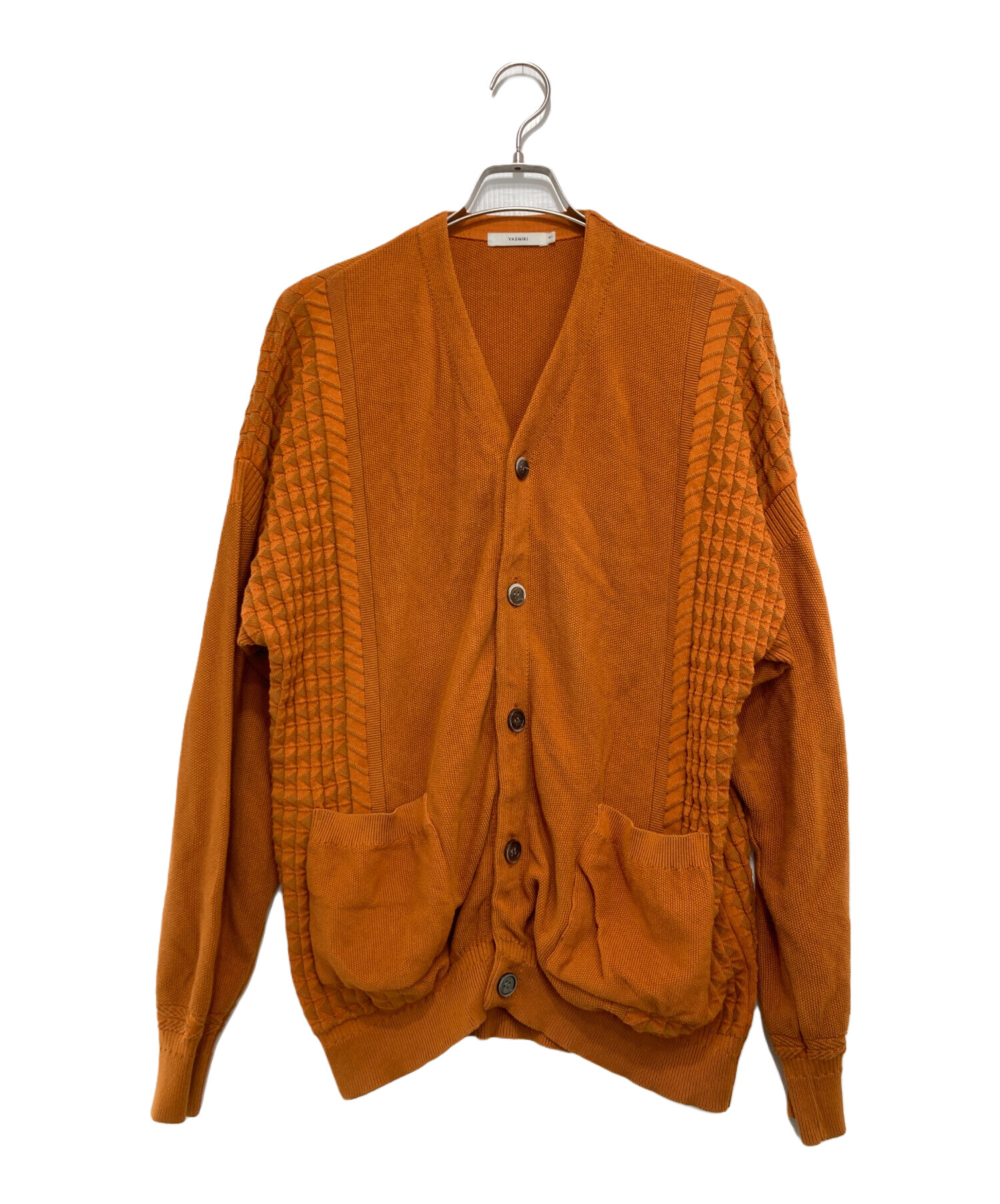 中古・古着通販】yashiki (ヤシキ) Unabara Cardigan オレンジ サイズ 