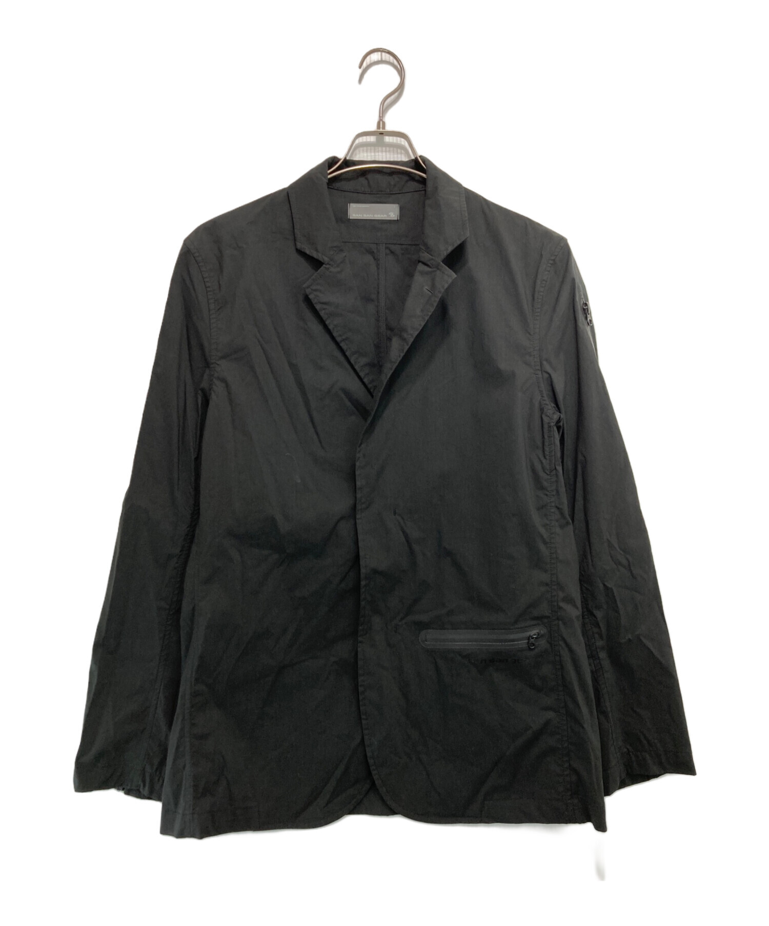 SAN SAN GEAR / ジャケット/L/--/GRN/sg2303jk10 中古・古着通販】SAN SAN GEAR (サンサンギア) ZIPPER BLAZER ブラック