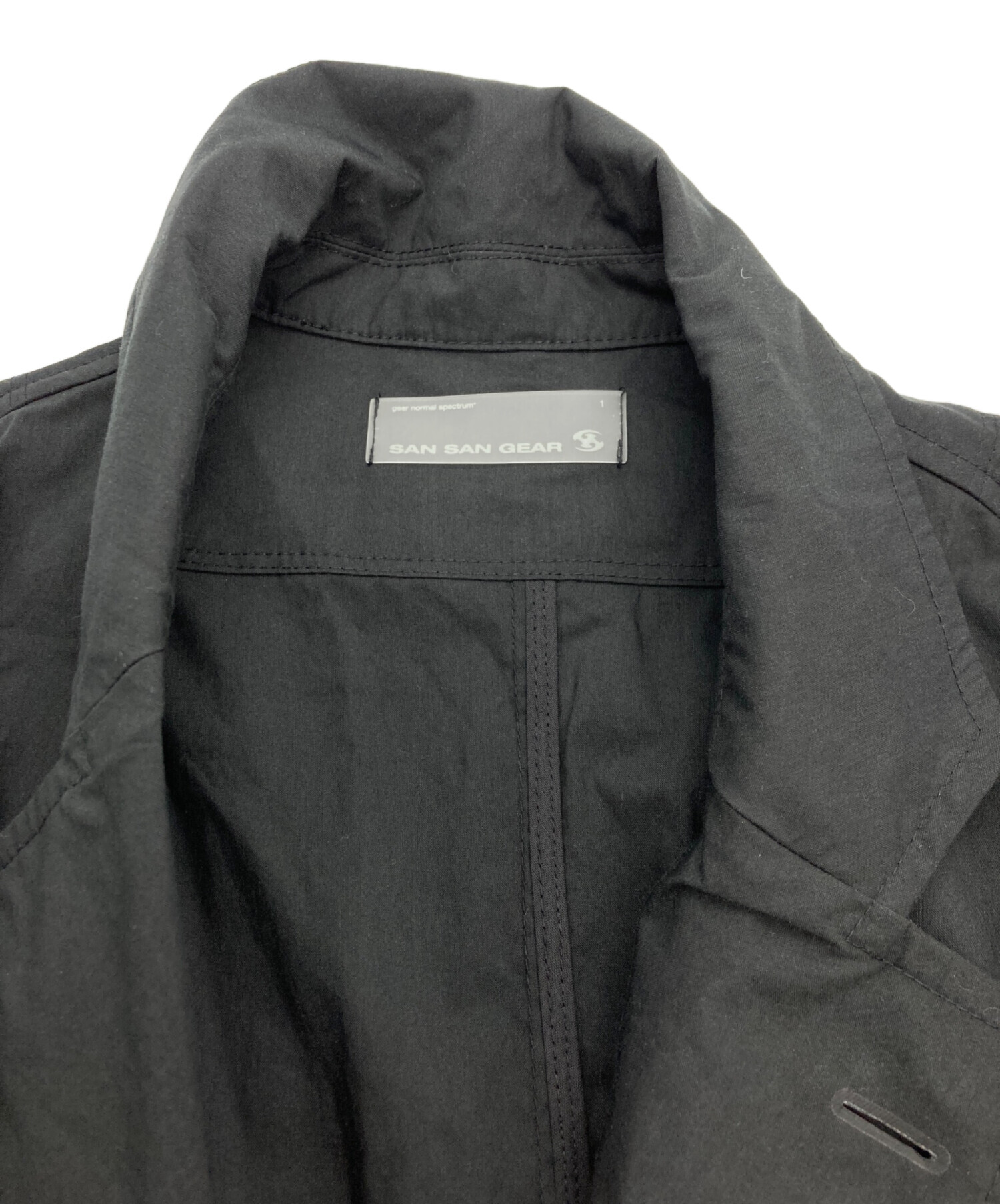 中古・古着通販】SAN SAN GEAR (サンサンギア) ZIPPER BLAZER ブラック