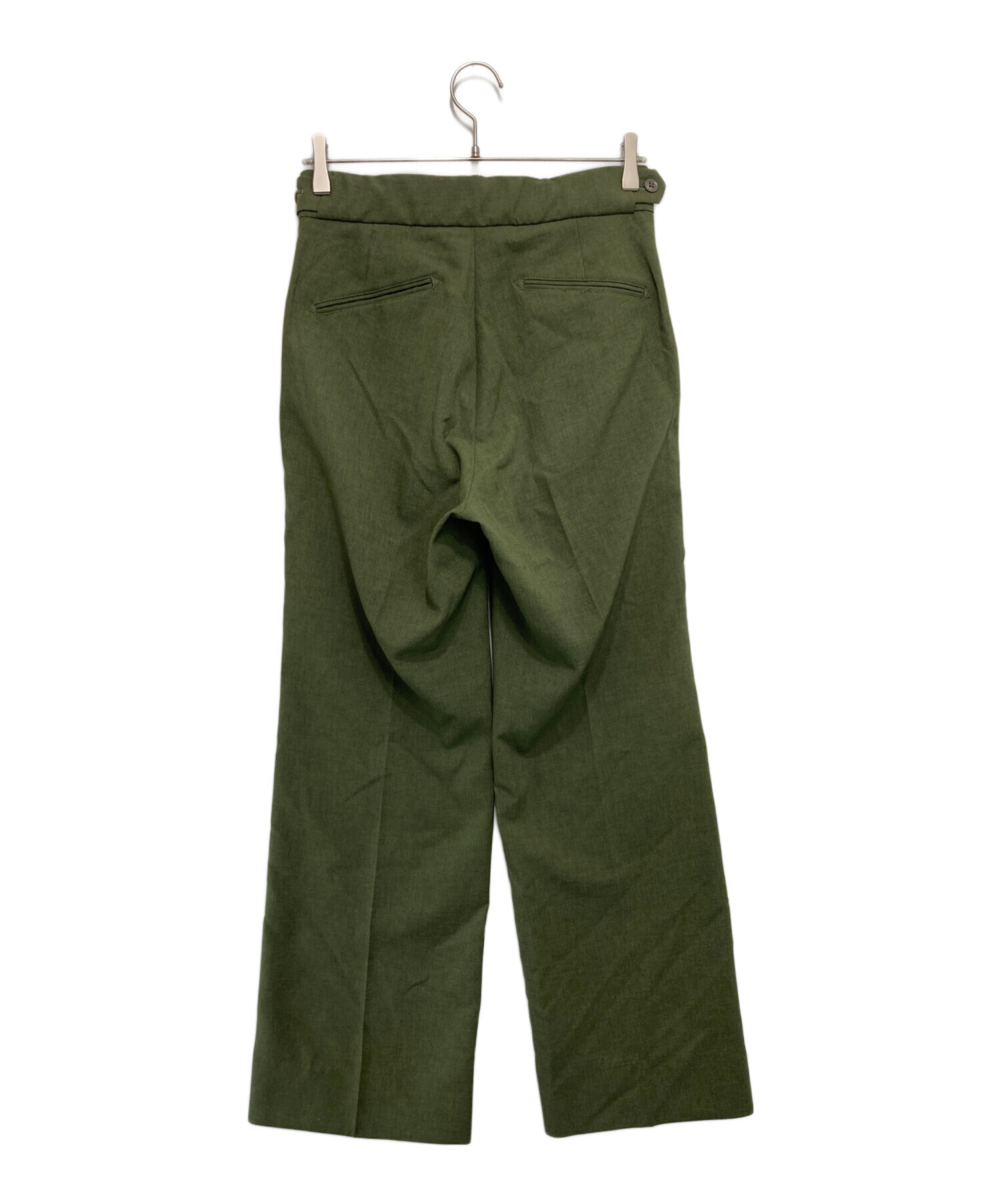 Reedles オリーブグリーン パンツ XS 中古・古着通販】Needles (ニードルズ) SIDE TAB TROUSER グリーン