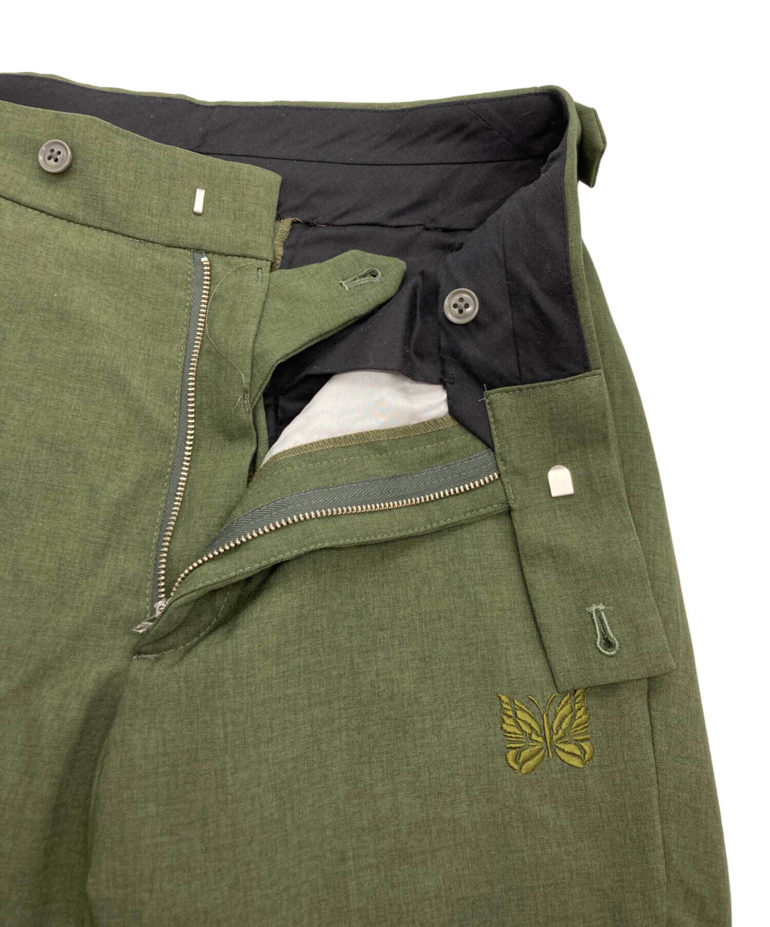 中古・古着通販】Needles (ニードルズ) SIDE TAB TROUSER グリーン