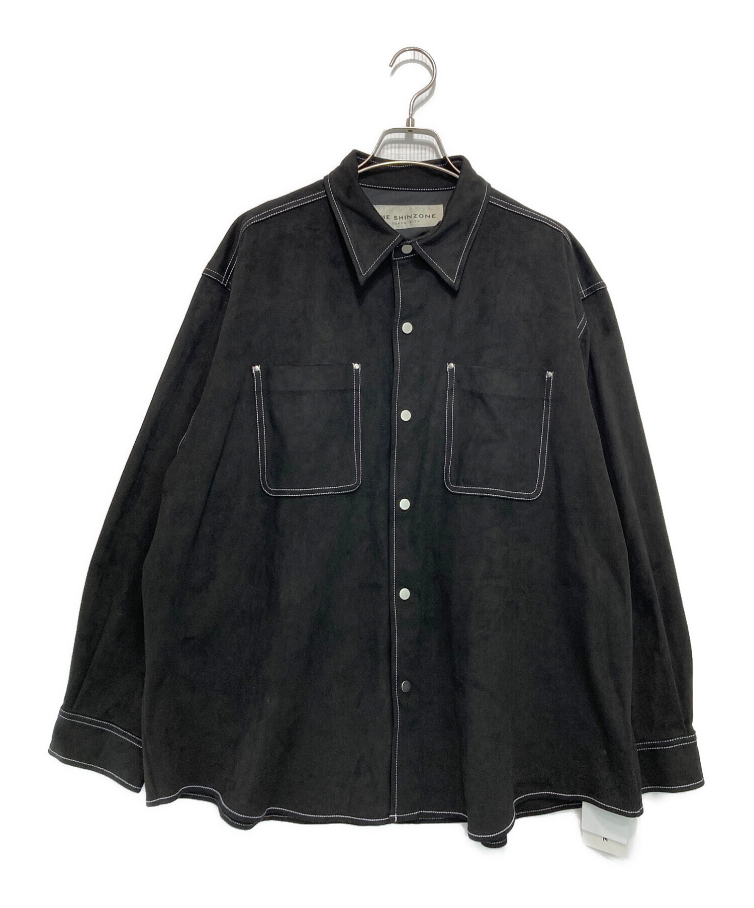 中古・古着通販】THE SHINZONE (ザ シンゾーン) SUEDE SHIRT ブラック