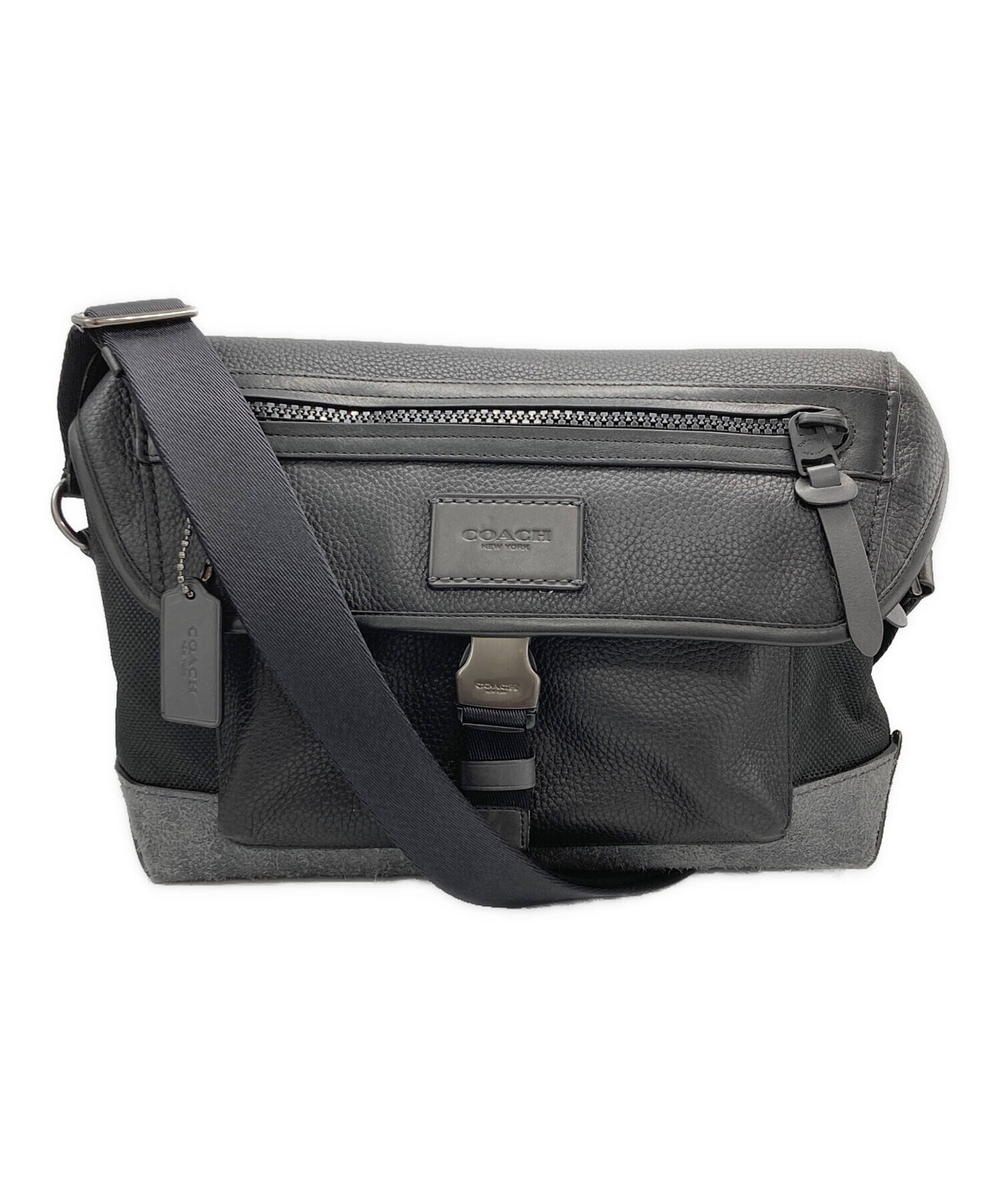 中古・古着通販】COACH (コーチ) MANHATTAN BIKE BAG ブラック 