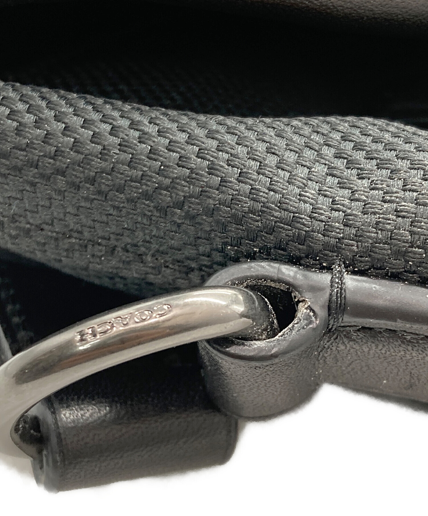 中古・古着通販】COACH (コーチ) MANHATTAN BIKE BAG ブラック 